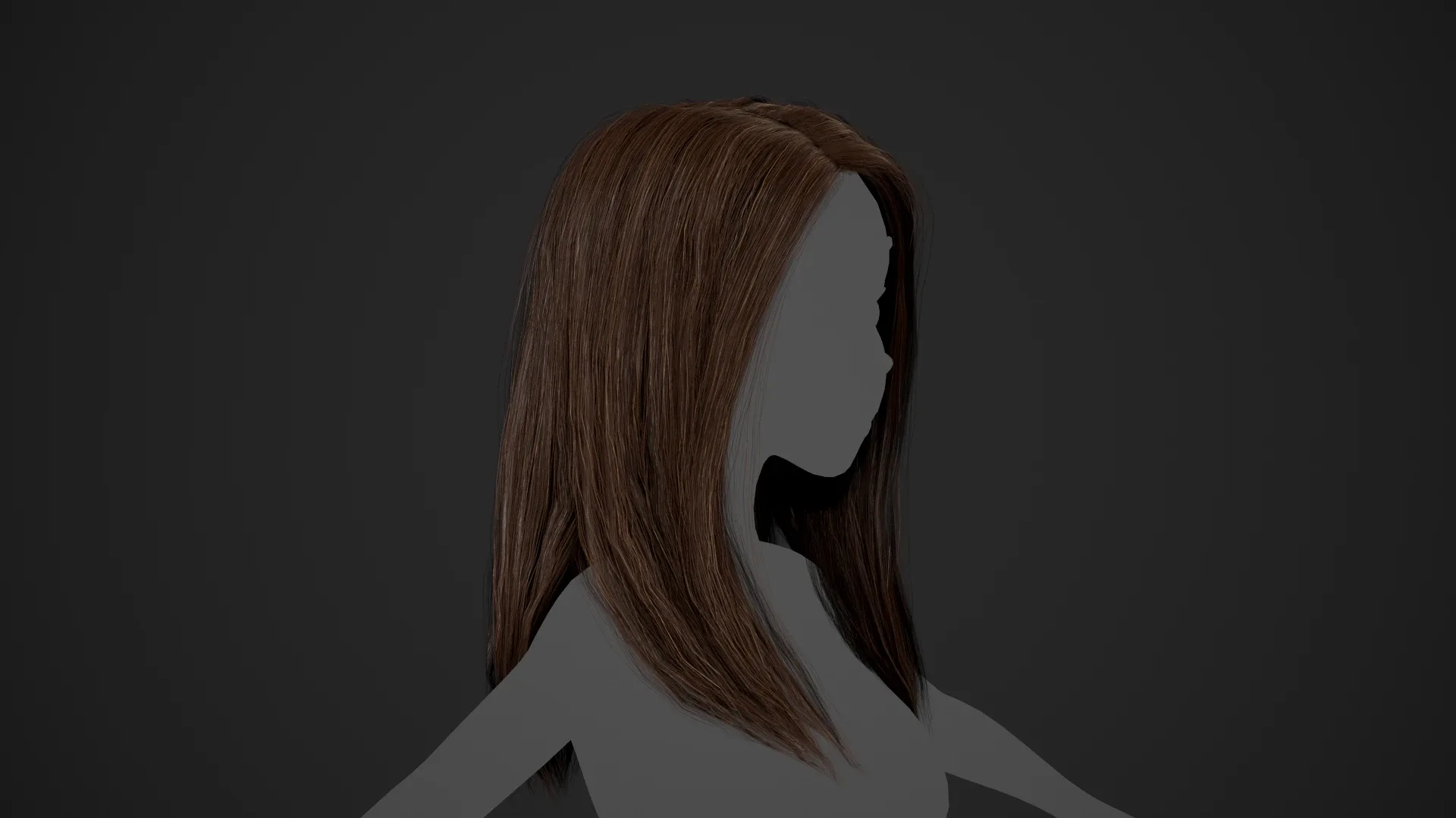 Female Hair Cards Style 5 - Long Hair 2