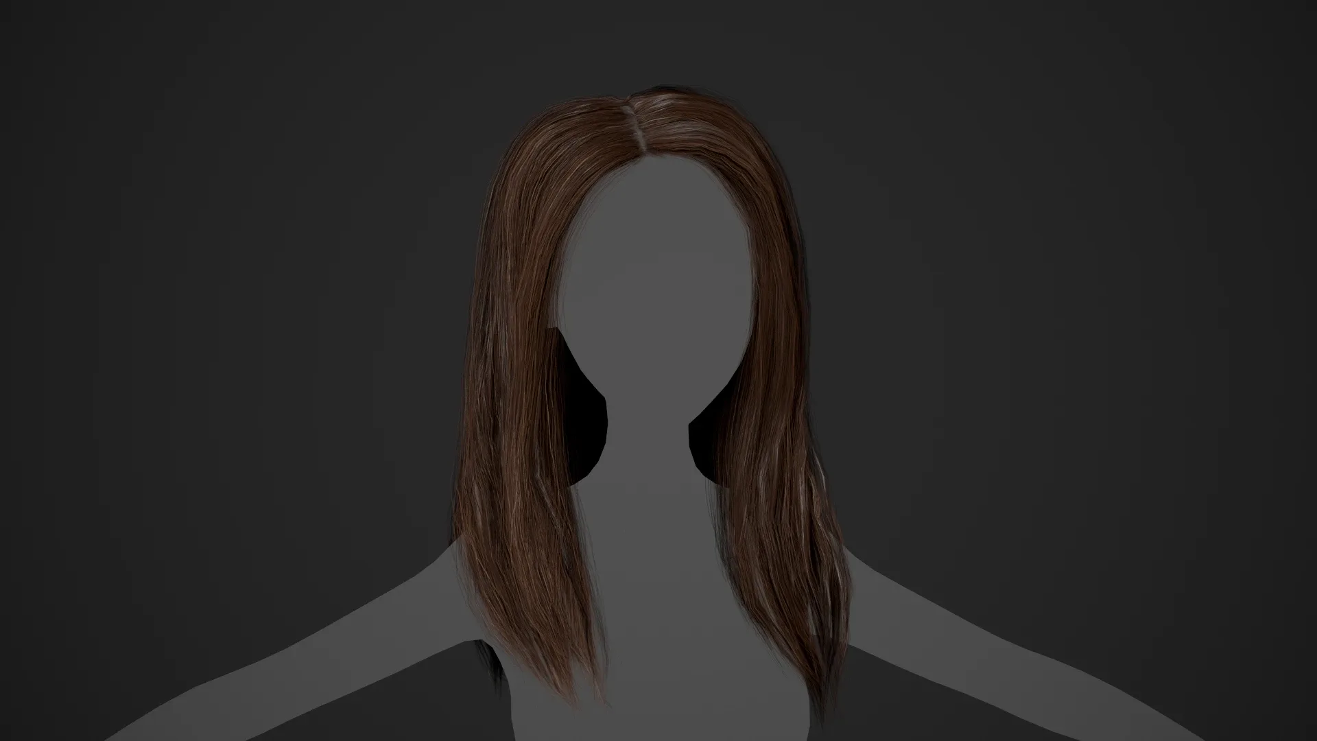 Female Hair Cards Style 5 - Long Hair 2