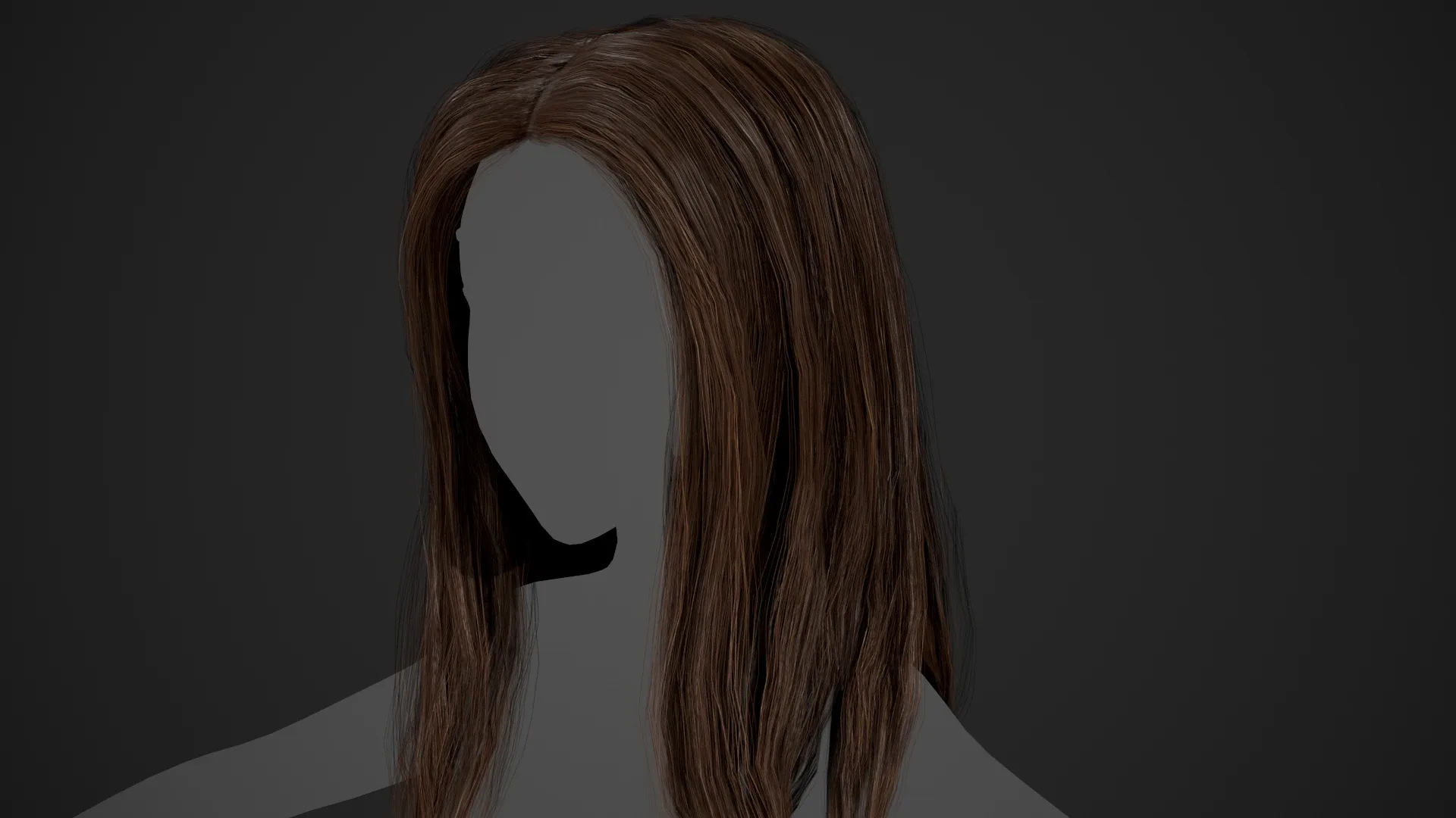 Female Hair Cards Style 5 - Long Hair 2