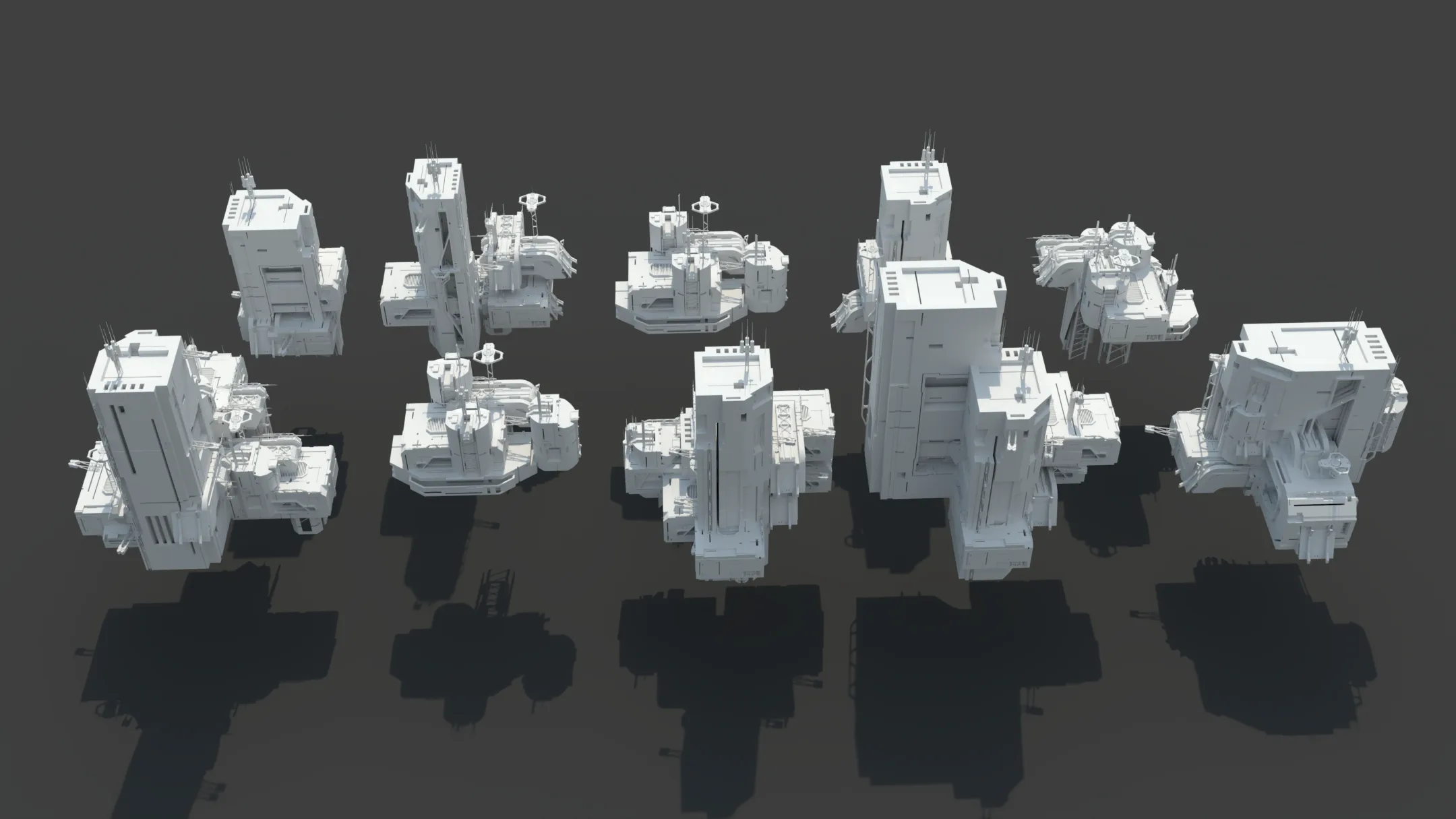 futuristic Sci-fi City Building pack vol 5