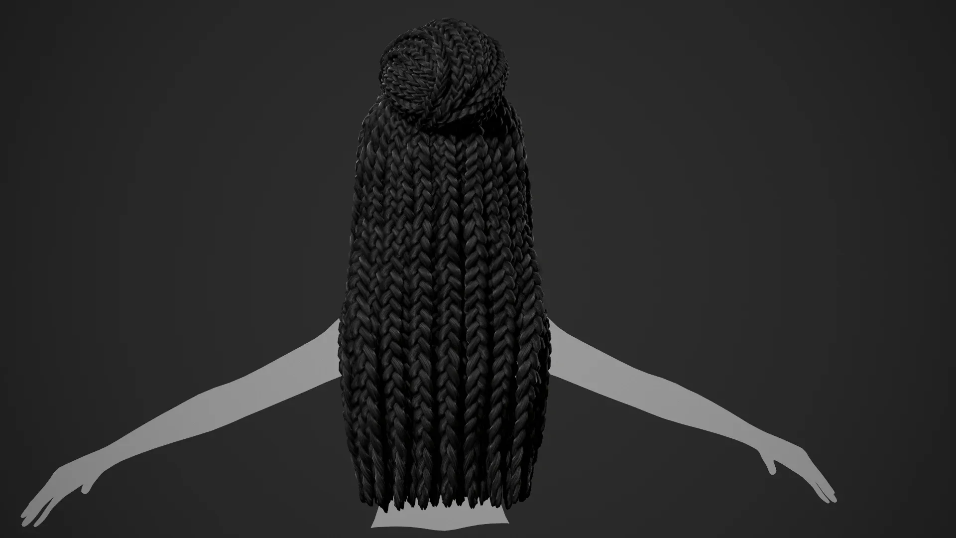 Female Hair Cards Style 8 - Braids And Knot 2