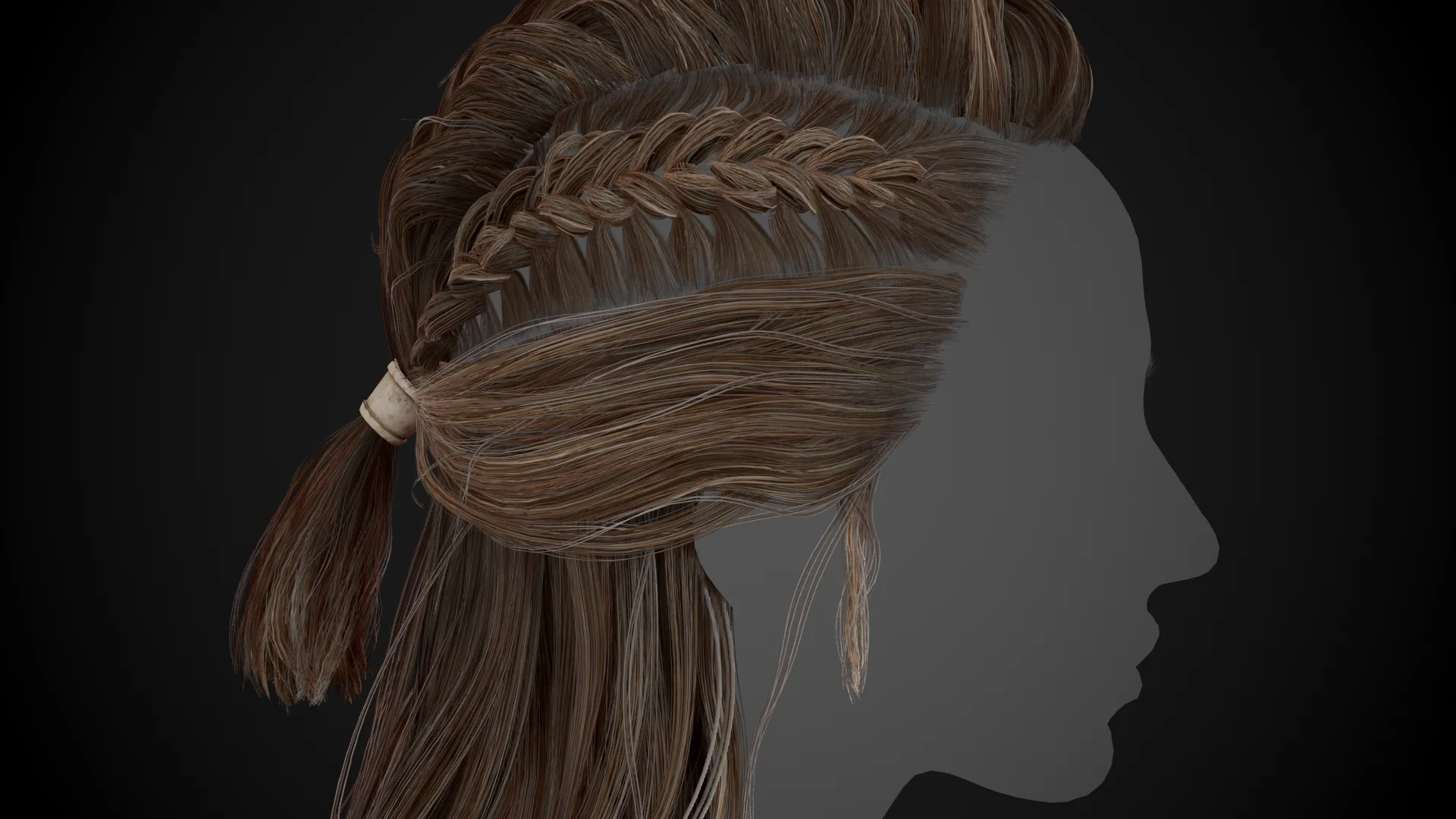 Female Hair Cards Style 1 - Viking Hair