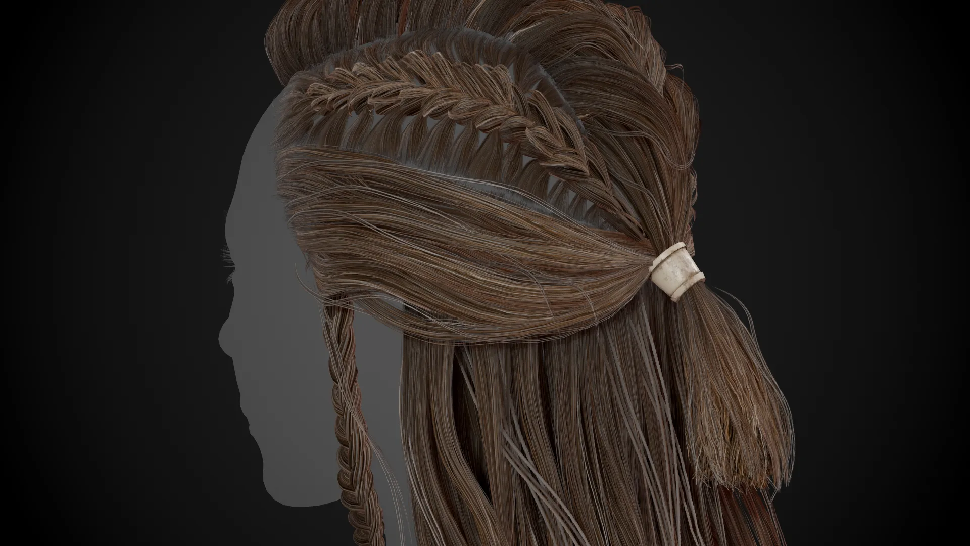 Female Hair Cards Style 1 - Viking Hair