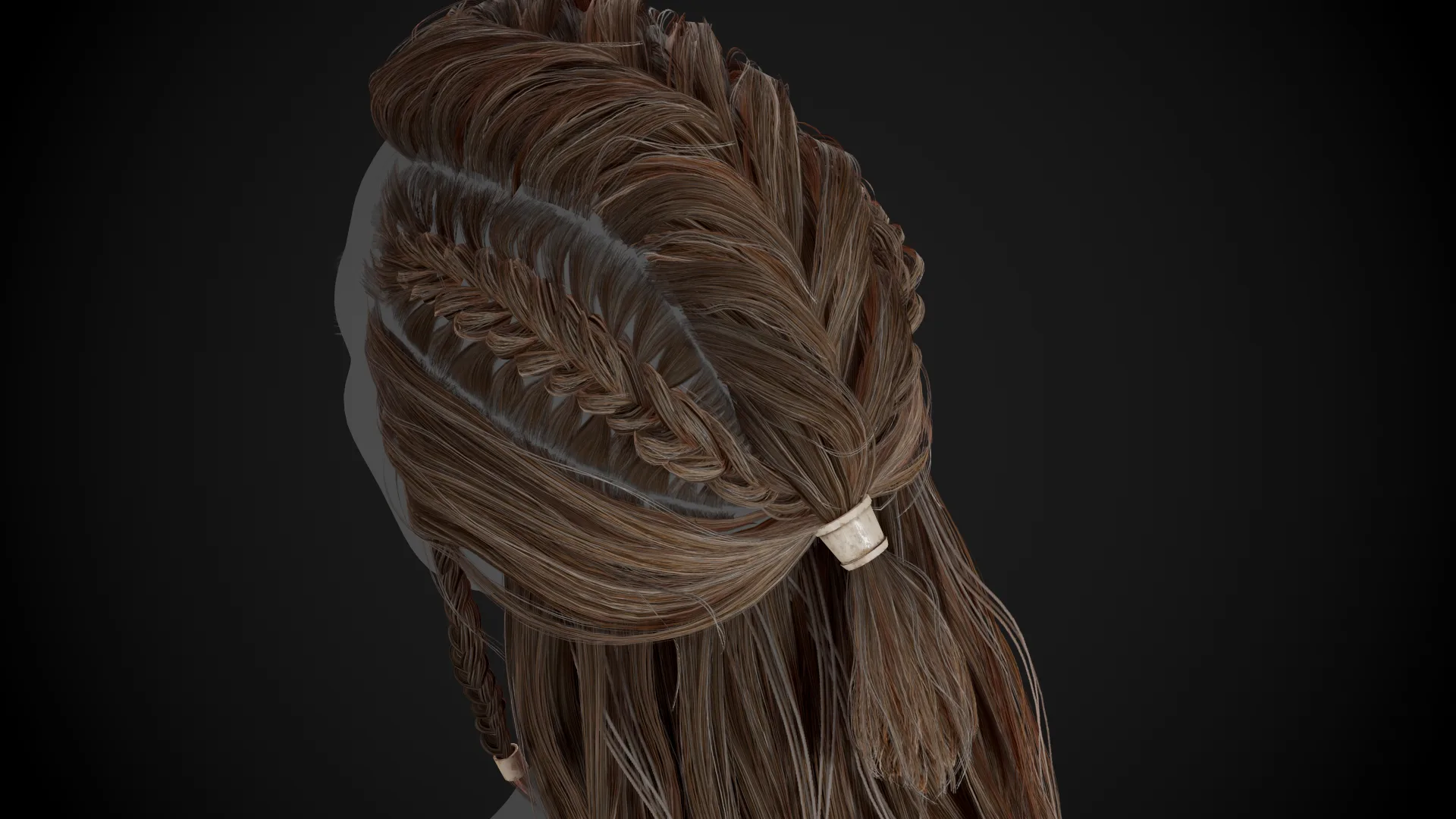 Female Hair Cards Style 1 - Viking Hair
