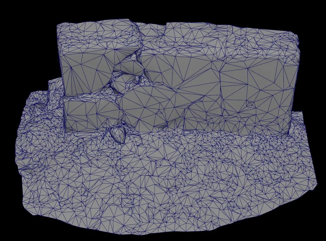 Broken Wall Low Poly