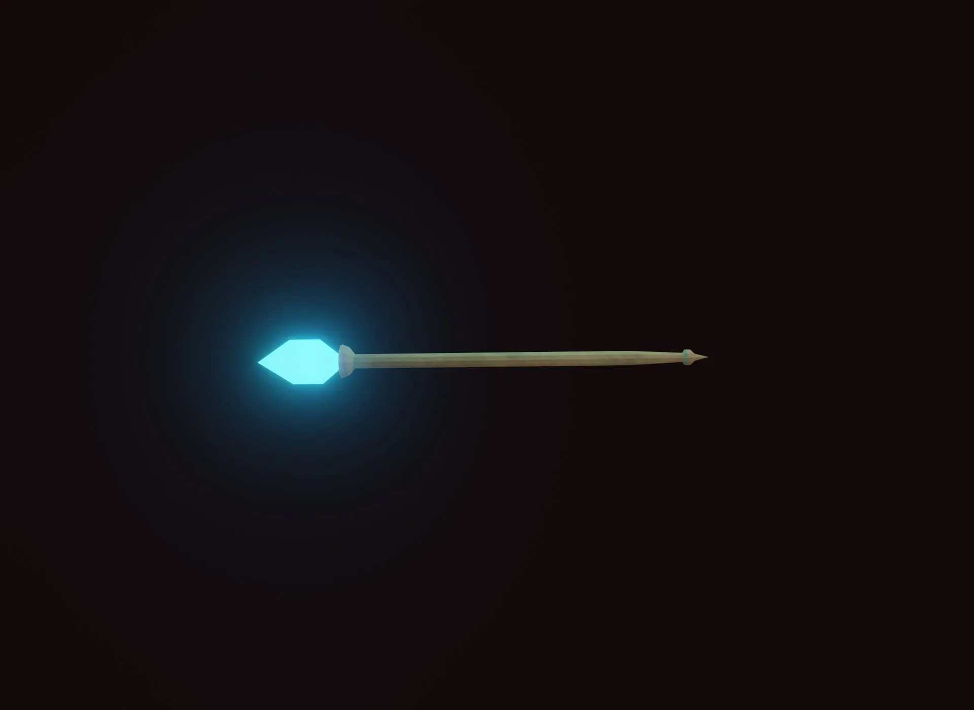 Stylized Mage Staff 3D Model