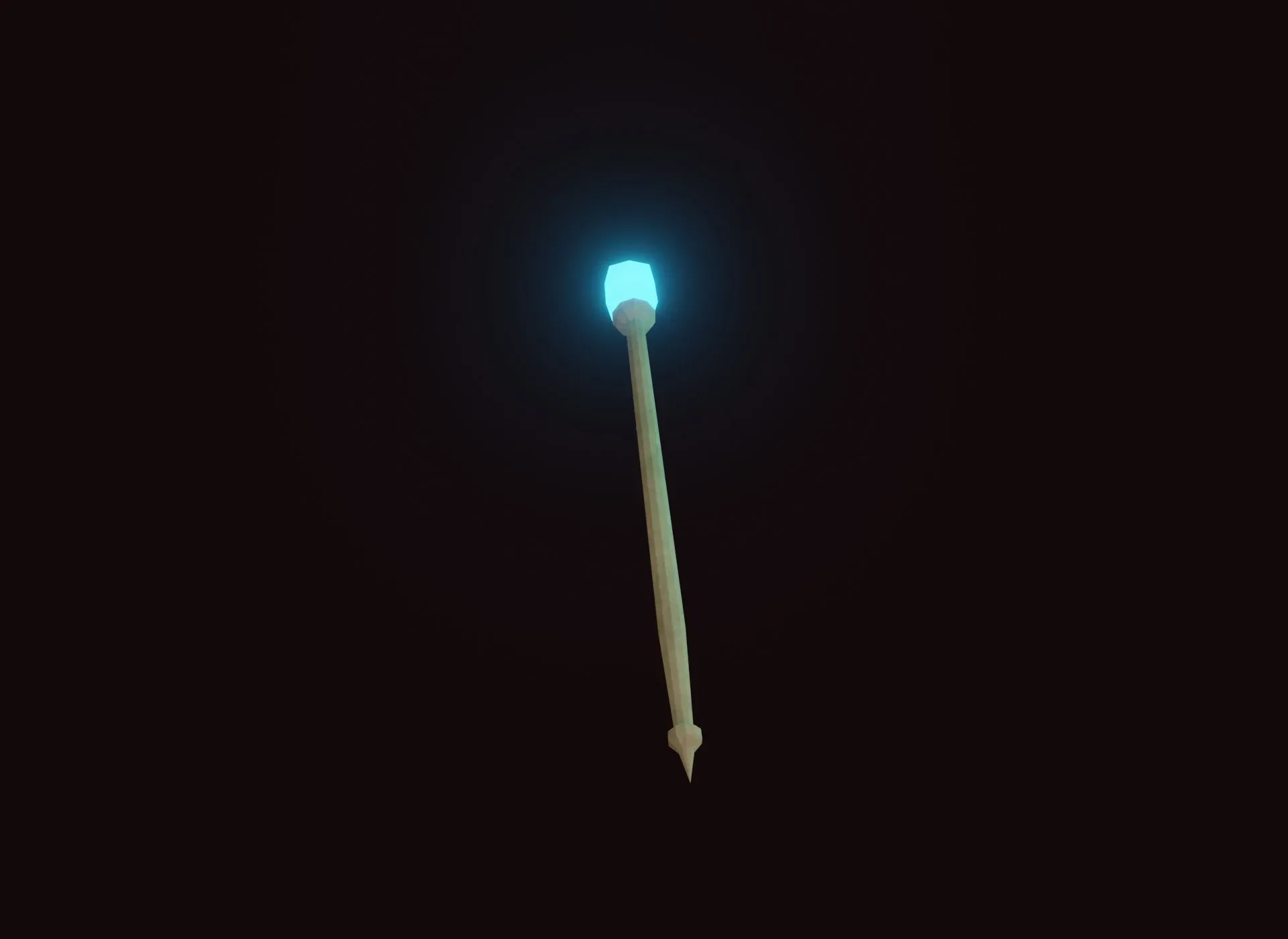 Stylized Mage Staff 3D Model