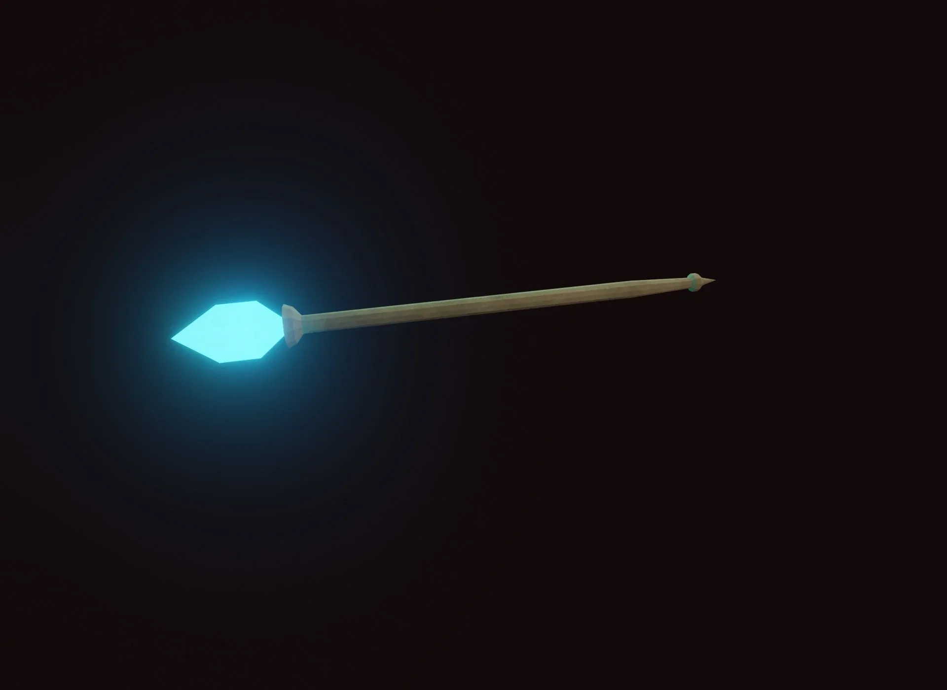Stylized Mage Staff 3D Model