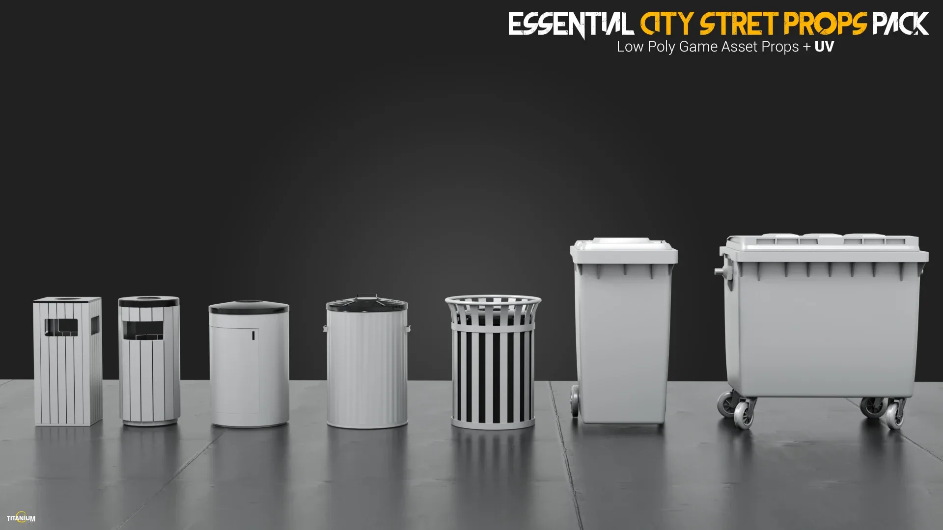 Essential City Street Props Kitbash Set