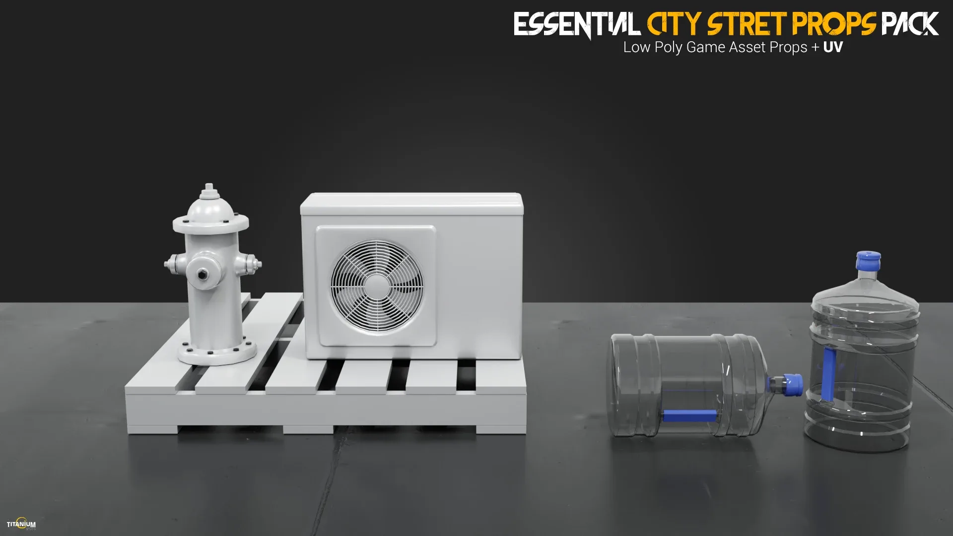 Essential City Street Props Kitbash Set