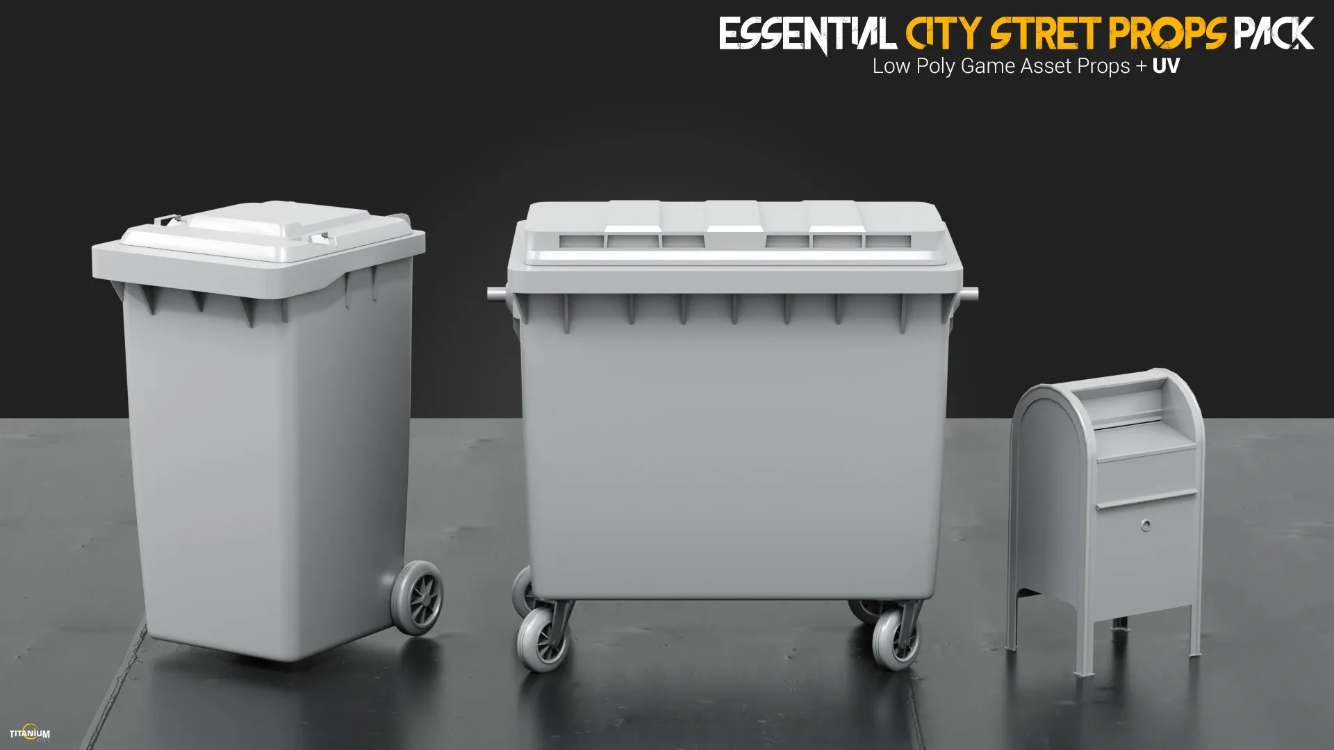 Essential City Street Props Kitbash Set