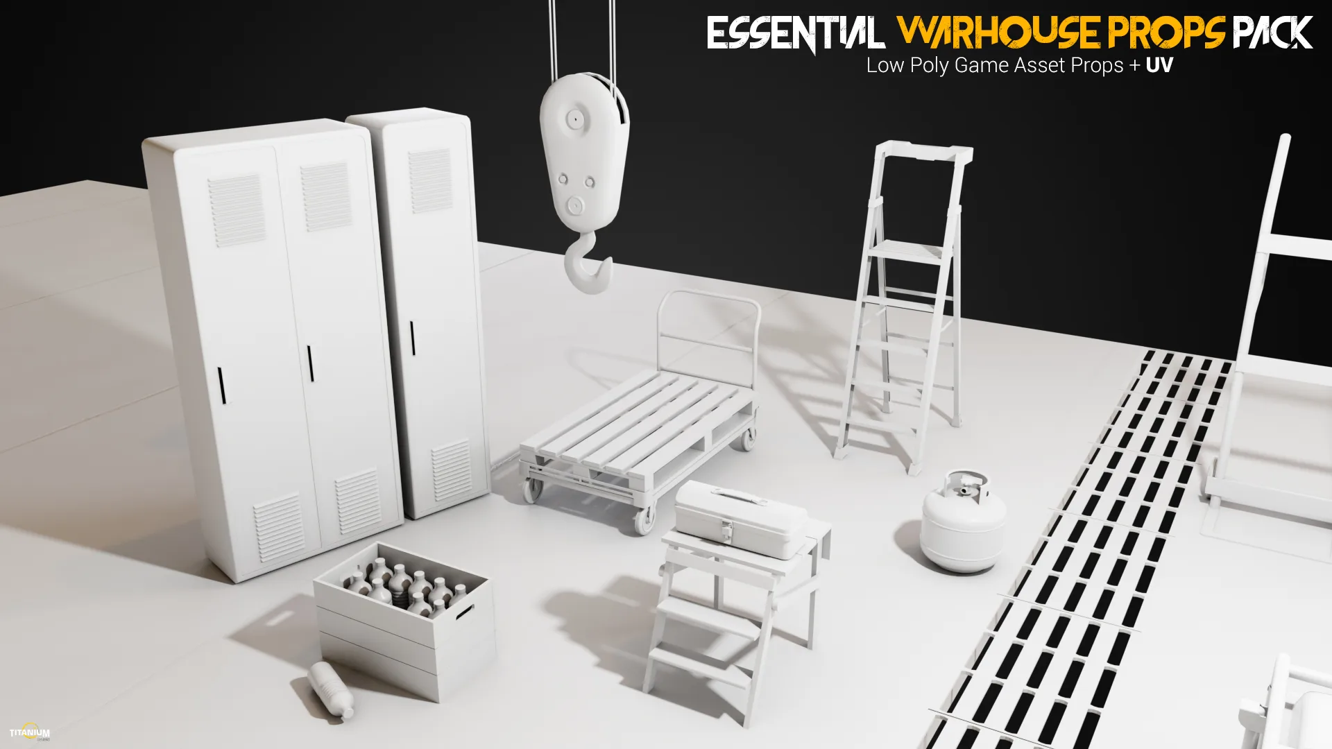 Essential Warhouse Props kitbash Pack