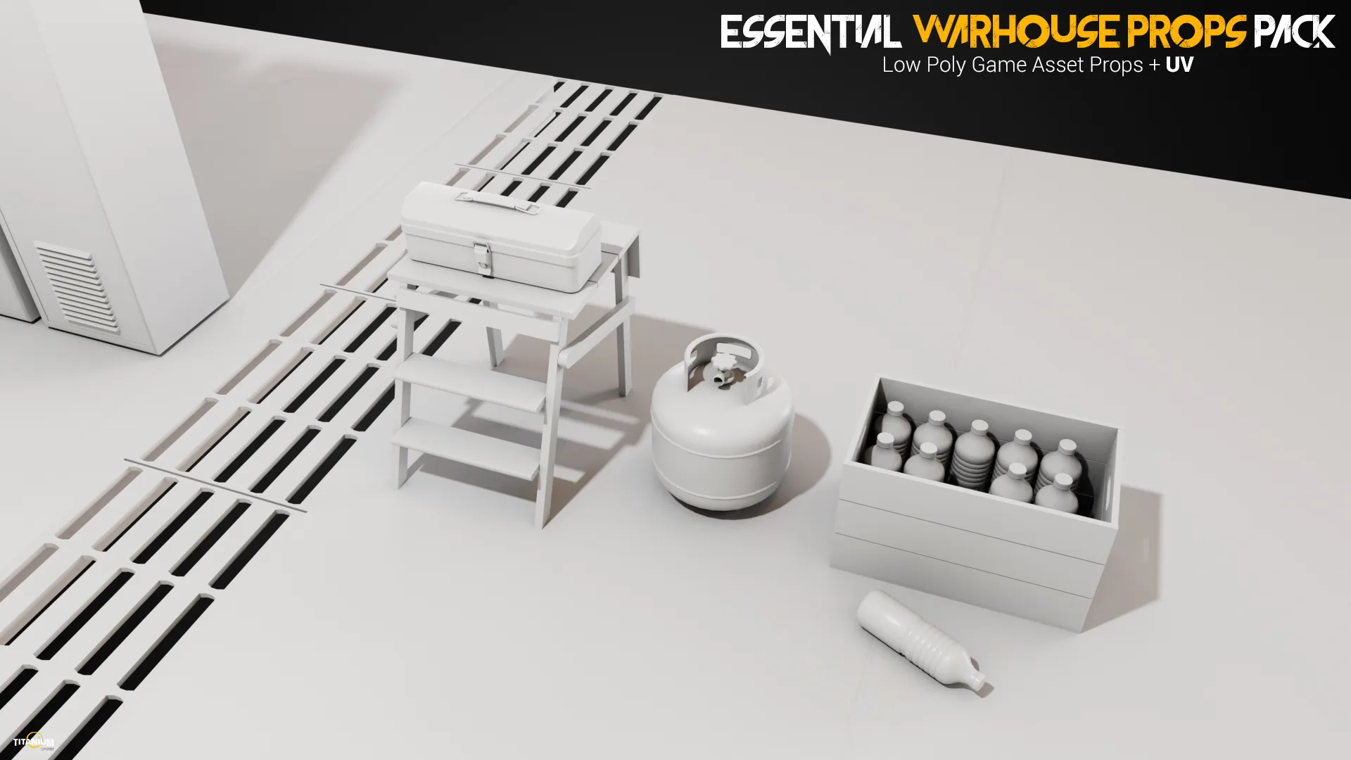 Essential Warhouse Props kitbash Pack