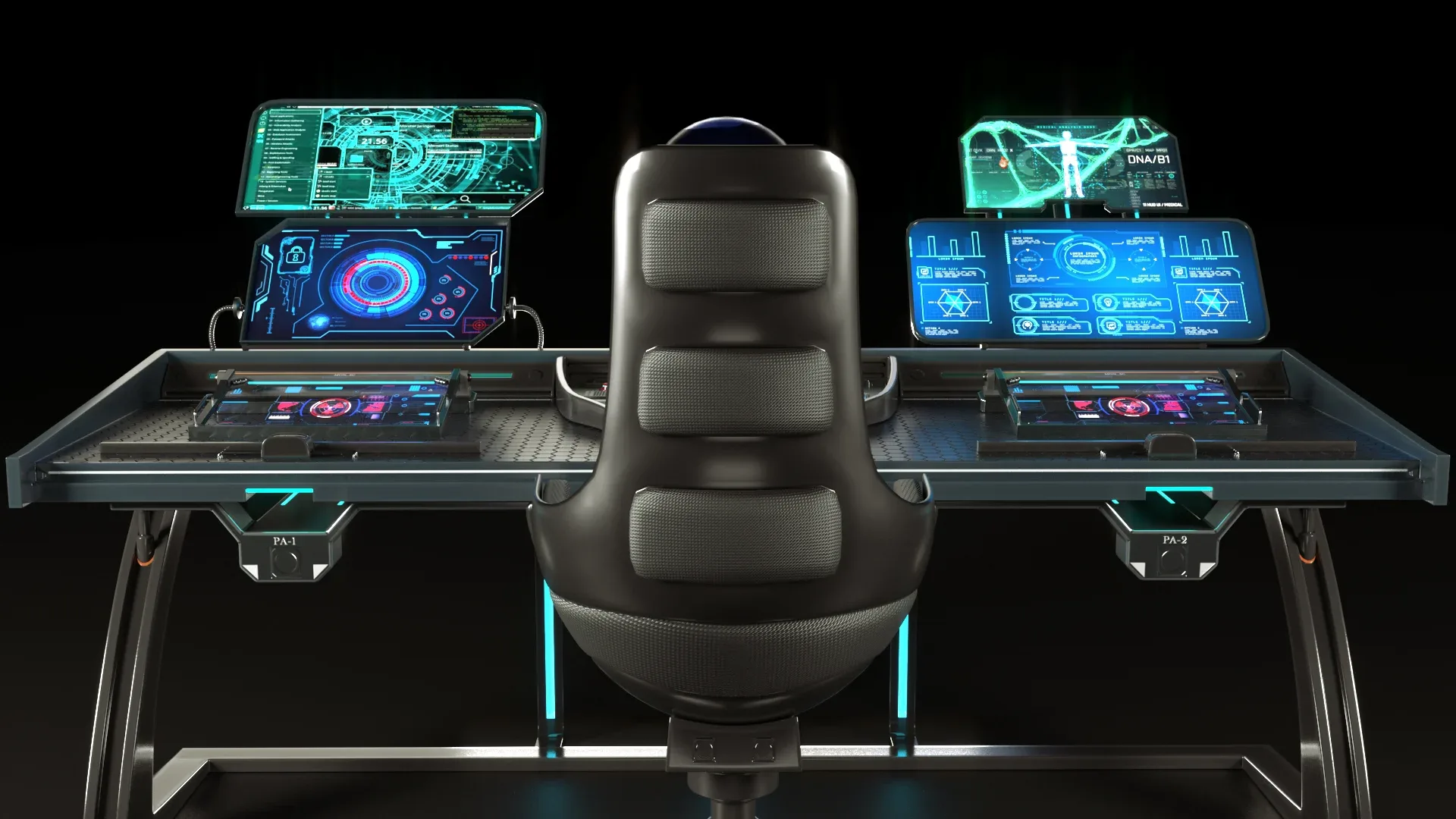 Control panel desk