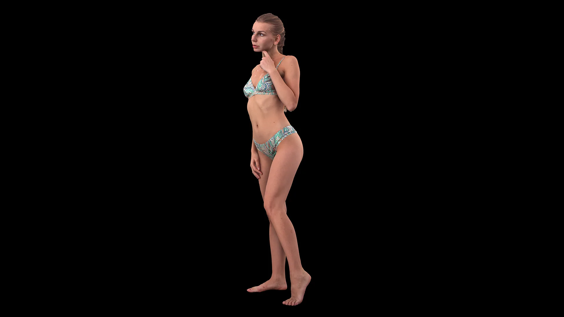 Raw Daily Pose Scan | 3D Model Arina Shy Underwear