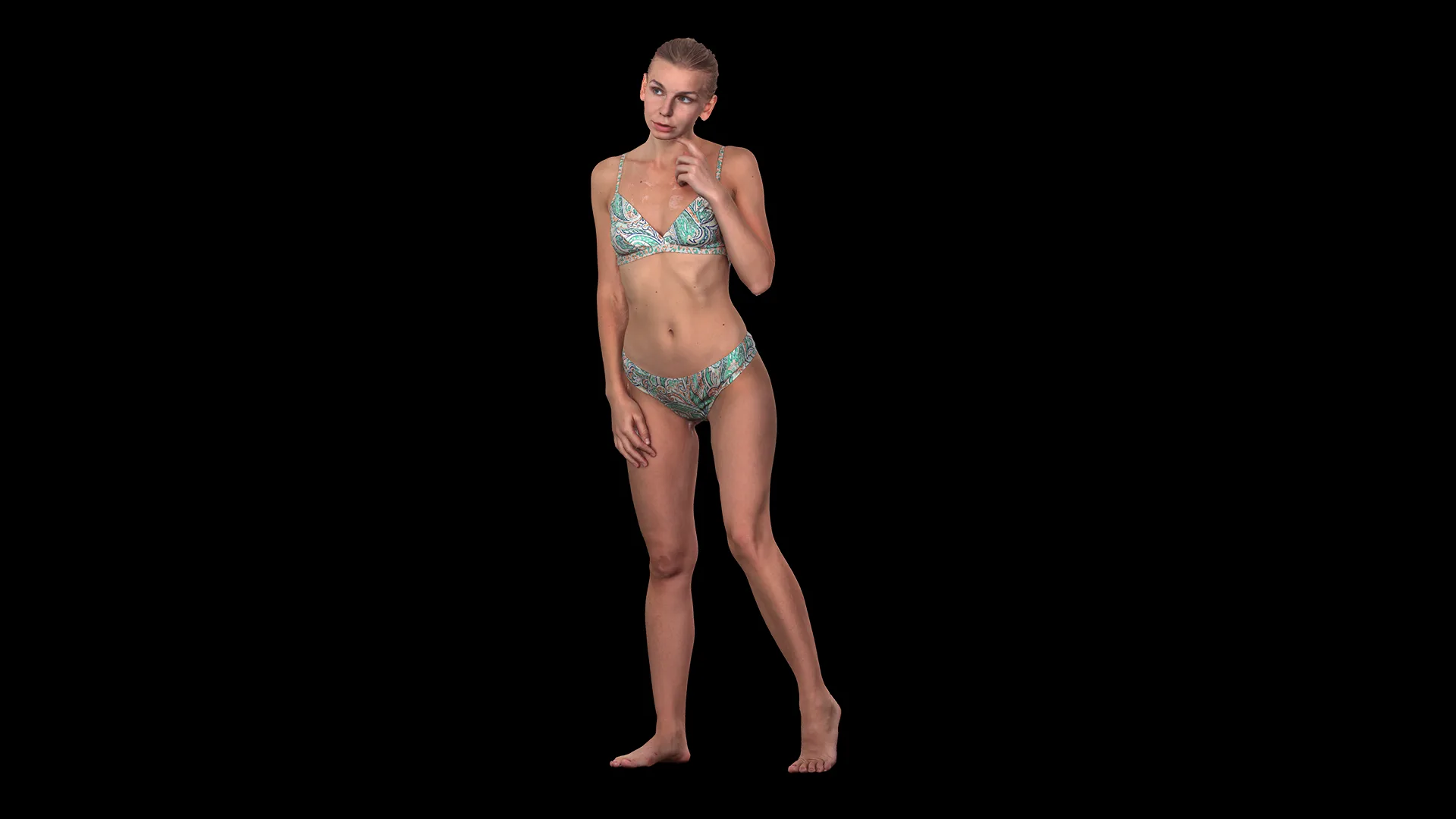 Raw Daily Pose Scan | 3D Model Arina Shy Underwear