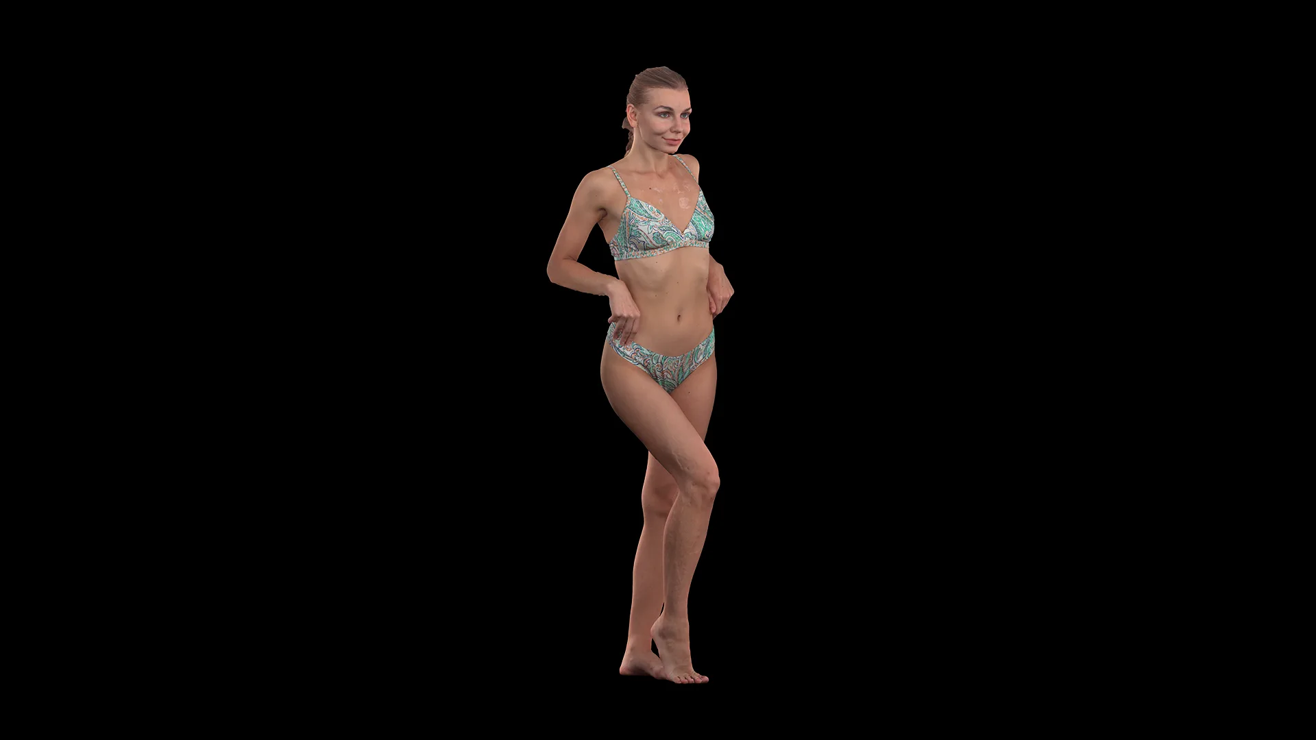 Raw Daily Pose Scan | 3D Model Arina Shy Underwear