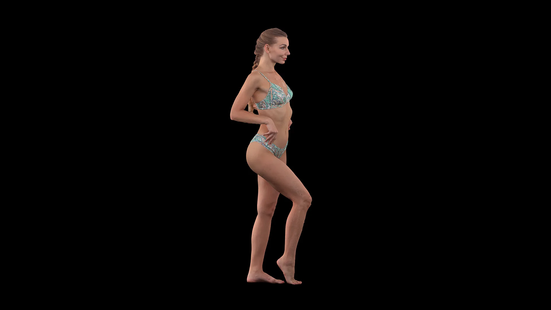Raw Daily Pose Scan | 3D Model Arina Shy Underwear