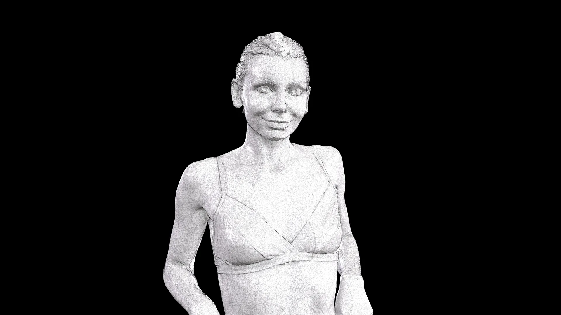 Raw Daily Pose Scan | 3D Model Arina Shy Underwear