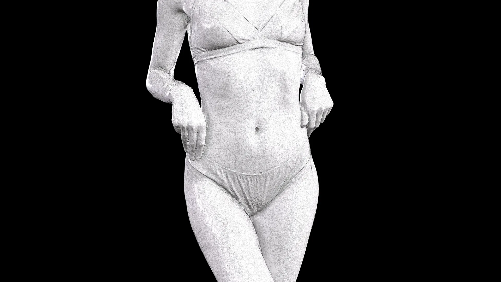 Raw Daily Pose Scan | 3D Model Arina Shy Underwear