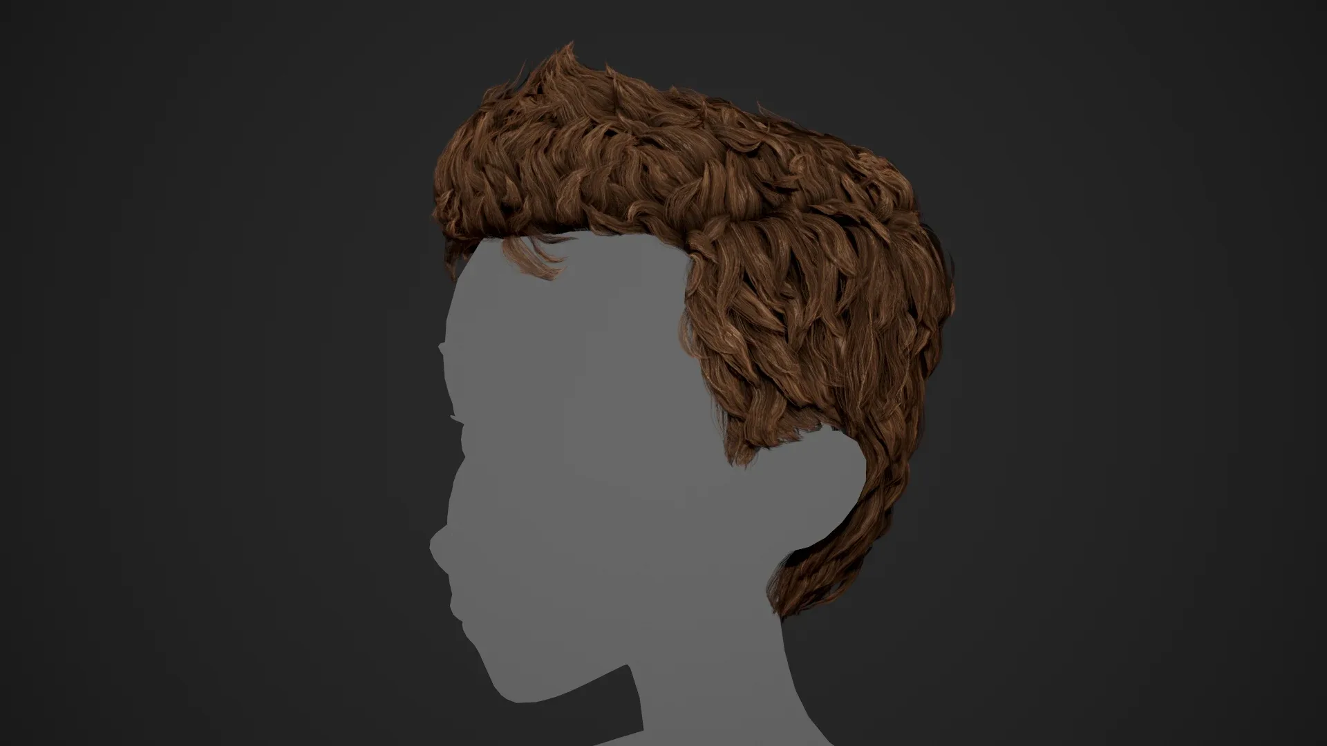 Male Hair Cards Style 5 - Wavy Hair