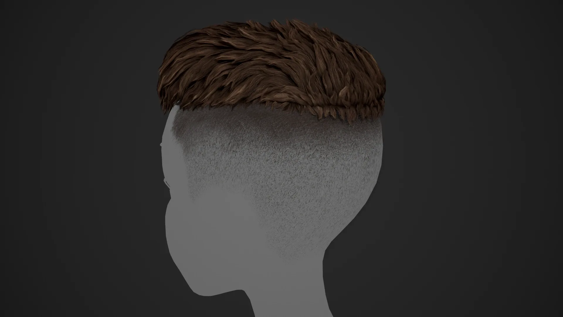 Male Hair Cards Style 6 - Short Straight 2