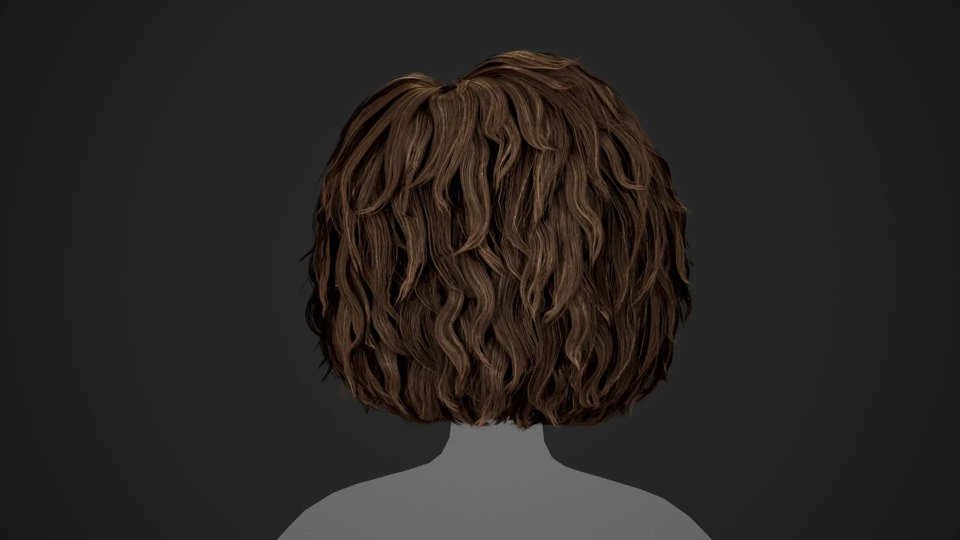 Male Hair Cards Style 7 - Curly Hair 1