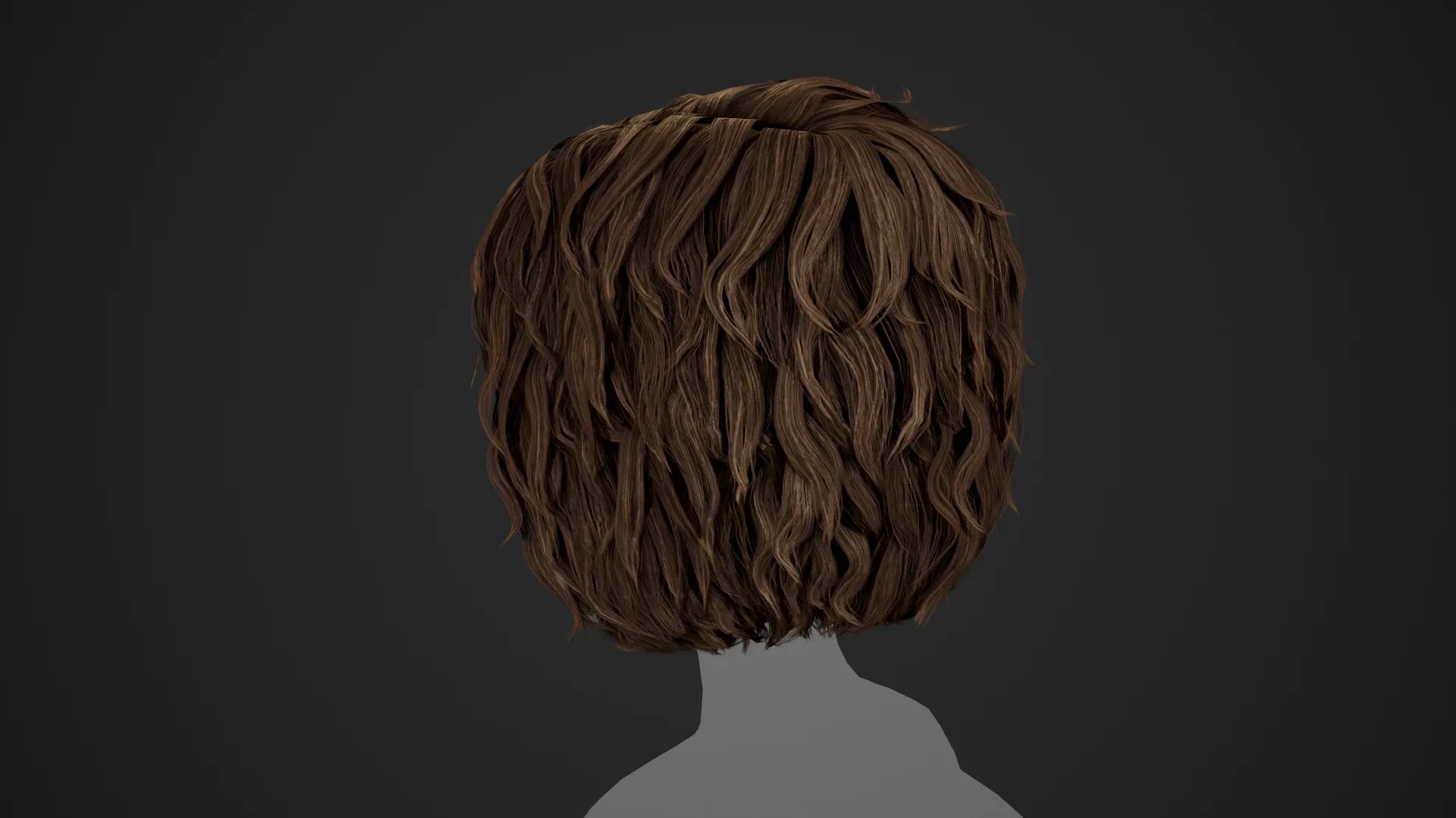 Male Hair Cards Style 7 - Curly Hair 1