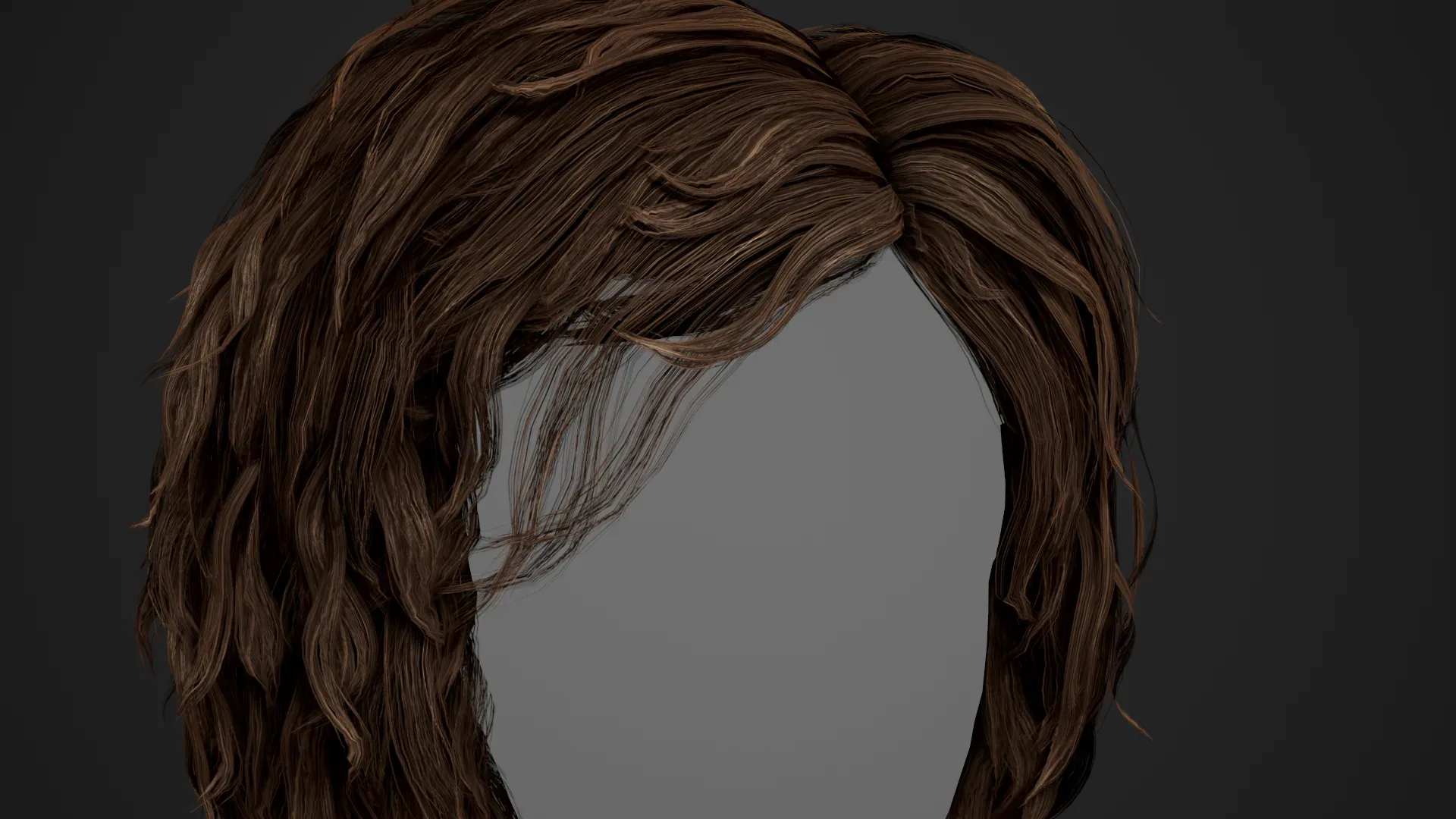 Male Hair Cards Style 7 - Curly Hair 1