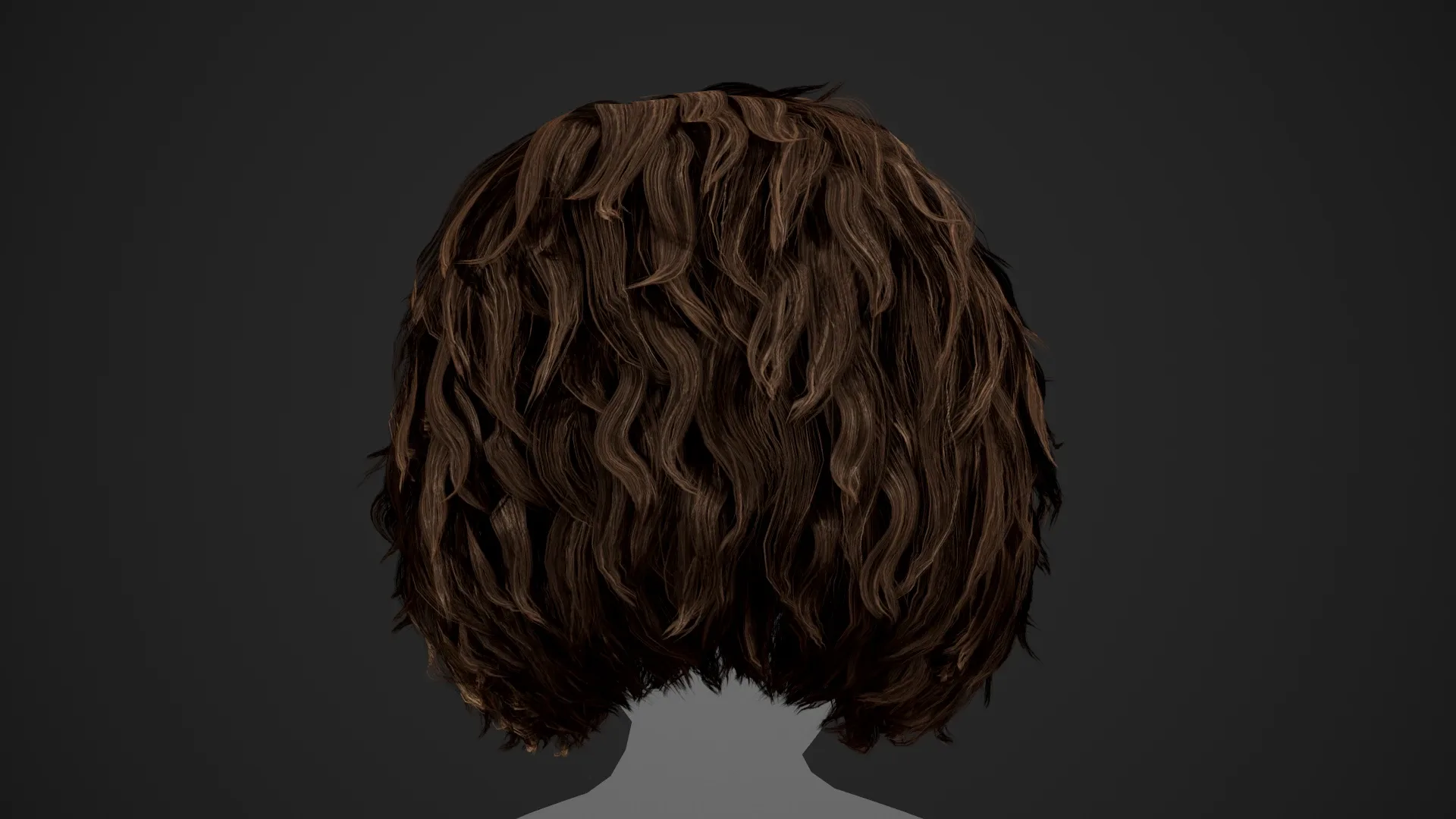 Male Hair Cards Style 7 - Curly Hair 1