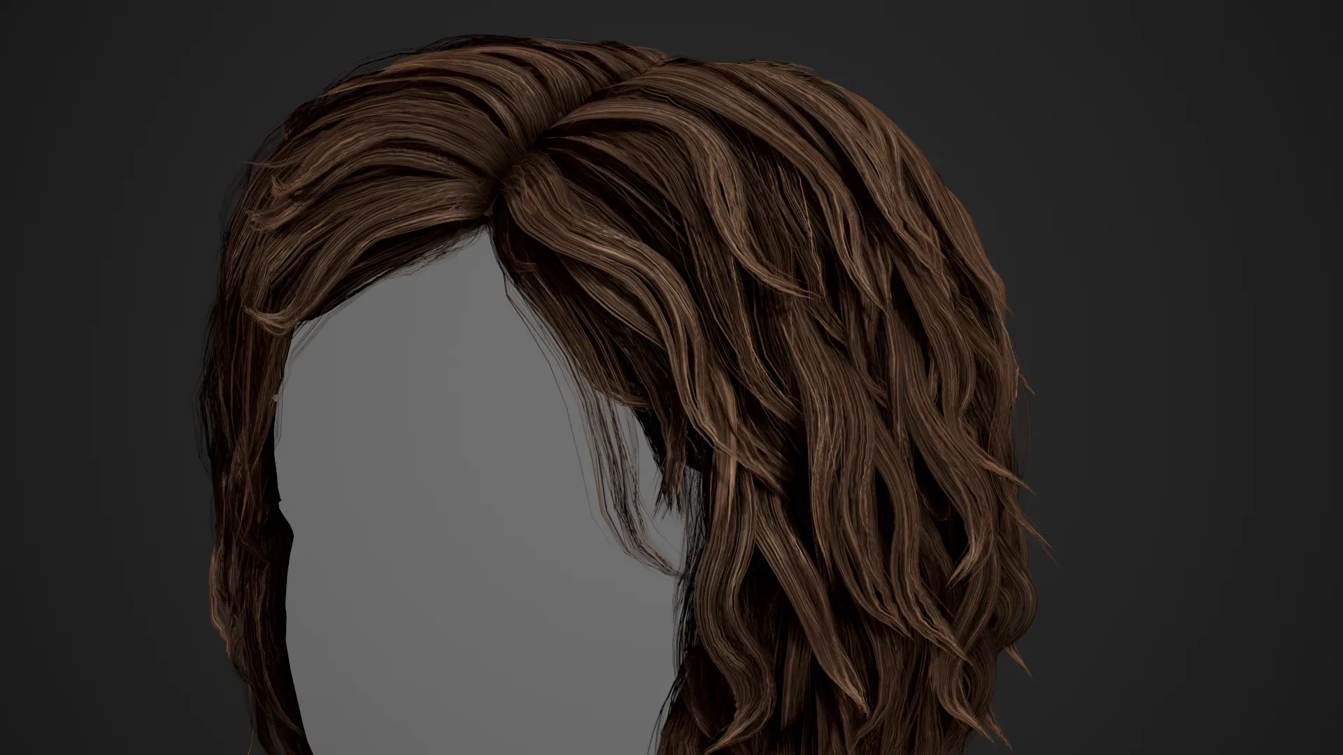 Male Hair Cards Style 7 - Curly Hair 1