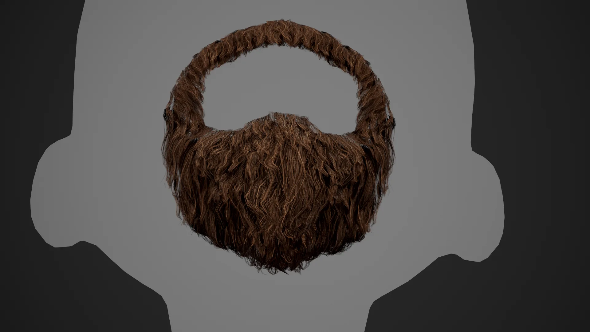 Facial Hair Cards Style 4 - Circle Beard