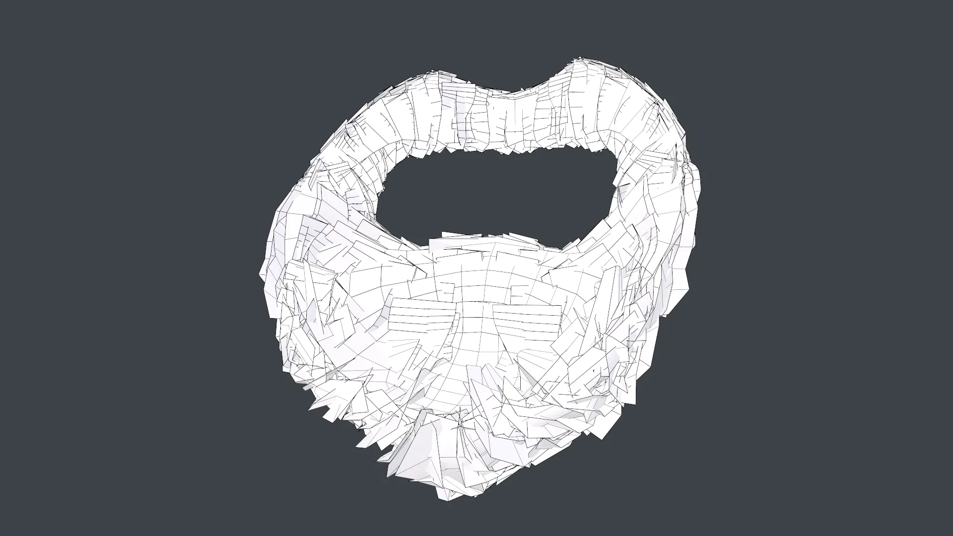 Facial Hair Cards Style 4 - Circle Beard