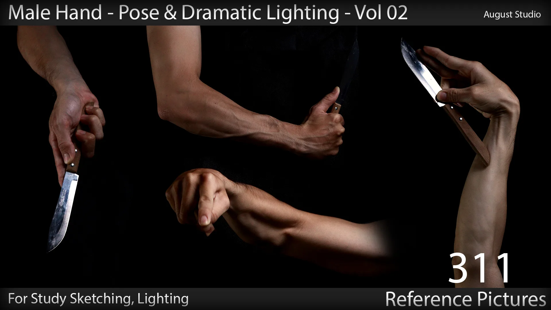 Male Hand - Pose & Lighting - Vol 02 - Reference Pictures