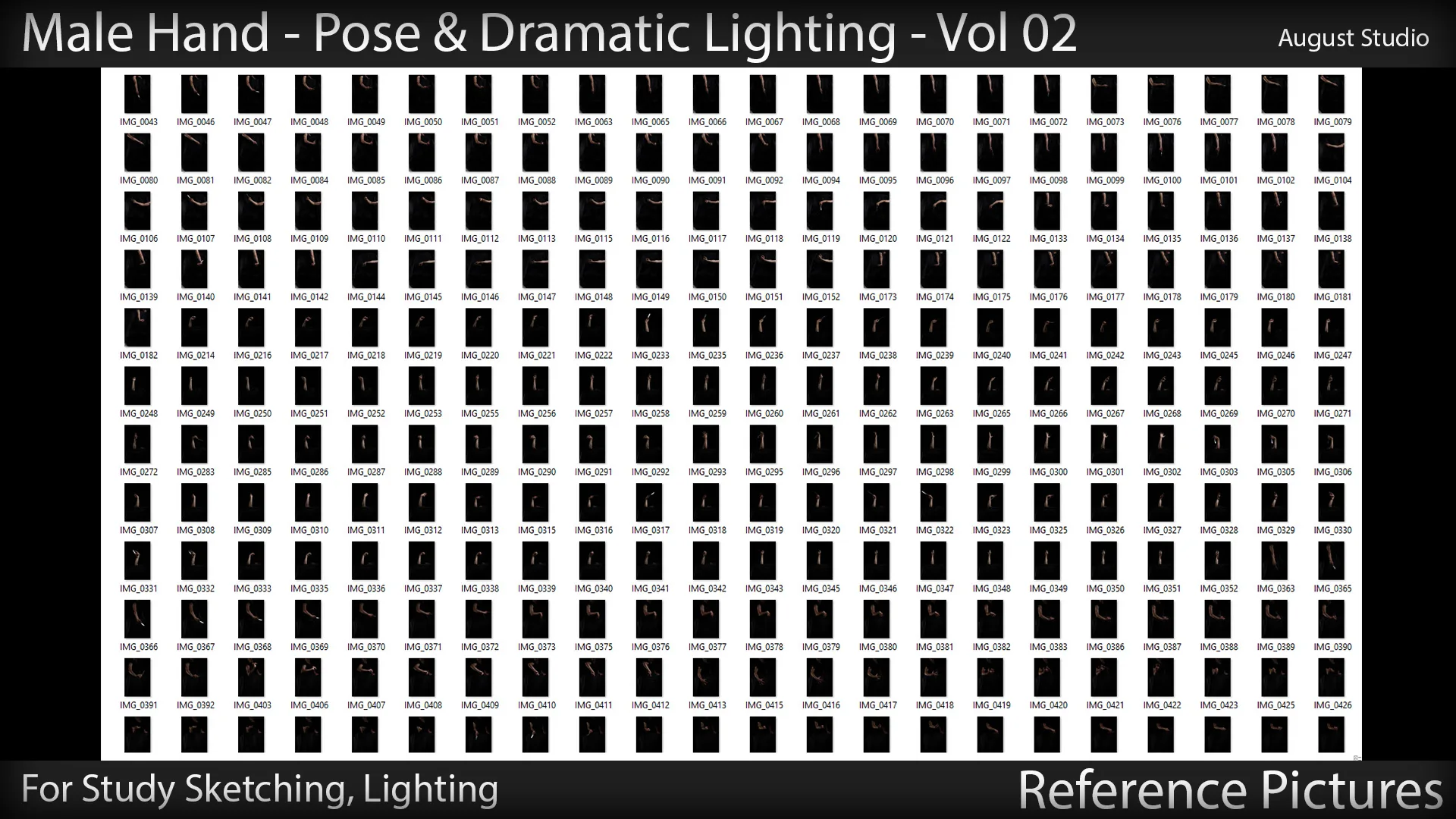 Male Hand - Pose & Lighting - Vol 02 - Reference Pictures