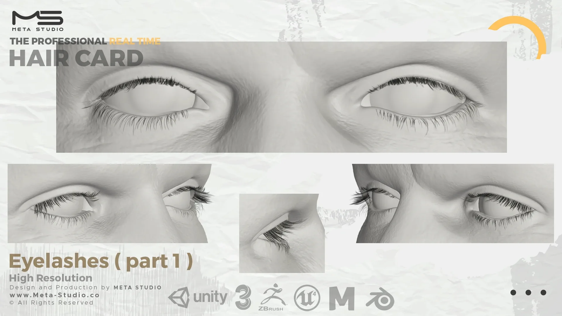 Eyelashes Part 1 - Professional Realtime Hair card