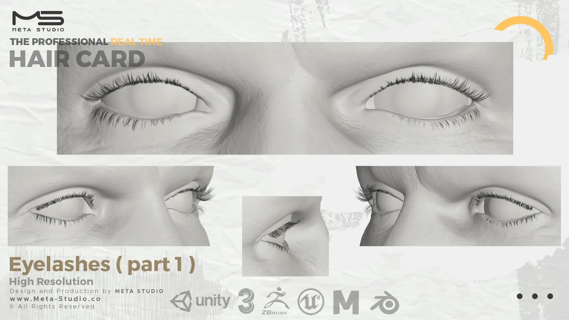 Eyelashes Part 1 - Professional Realtime Hair card