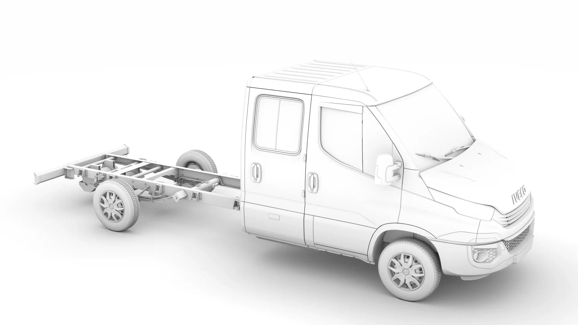 Iveco Daily Crew Cab L4 Chassis 2019