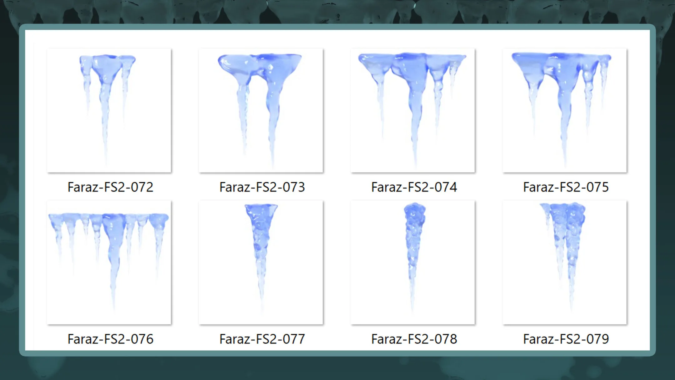 140 Fluid Splash 3D Model, IMM Brush and Alpha Vol.2