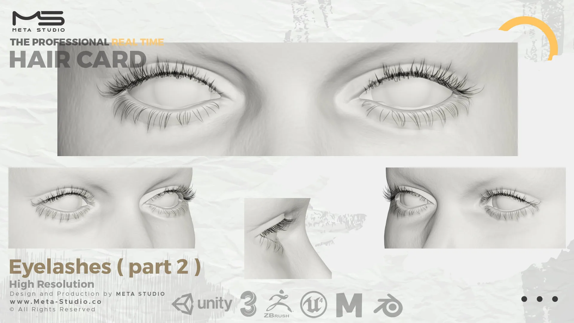 Eyelashes Part 2 - Professional Realtime Hair card