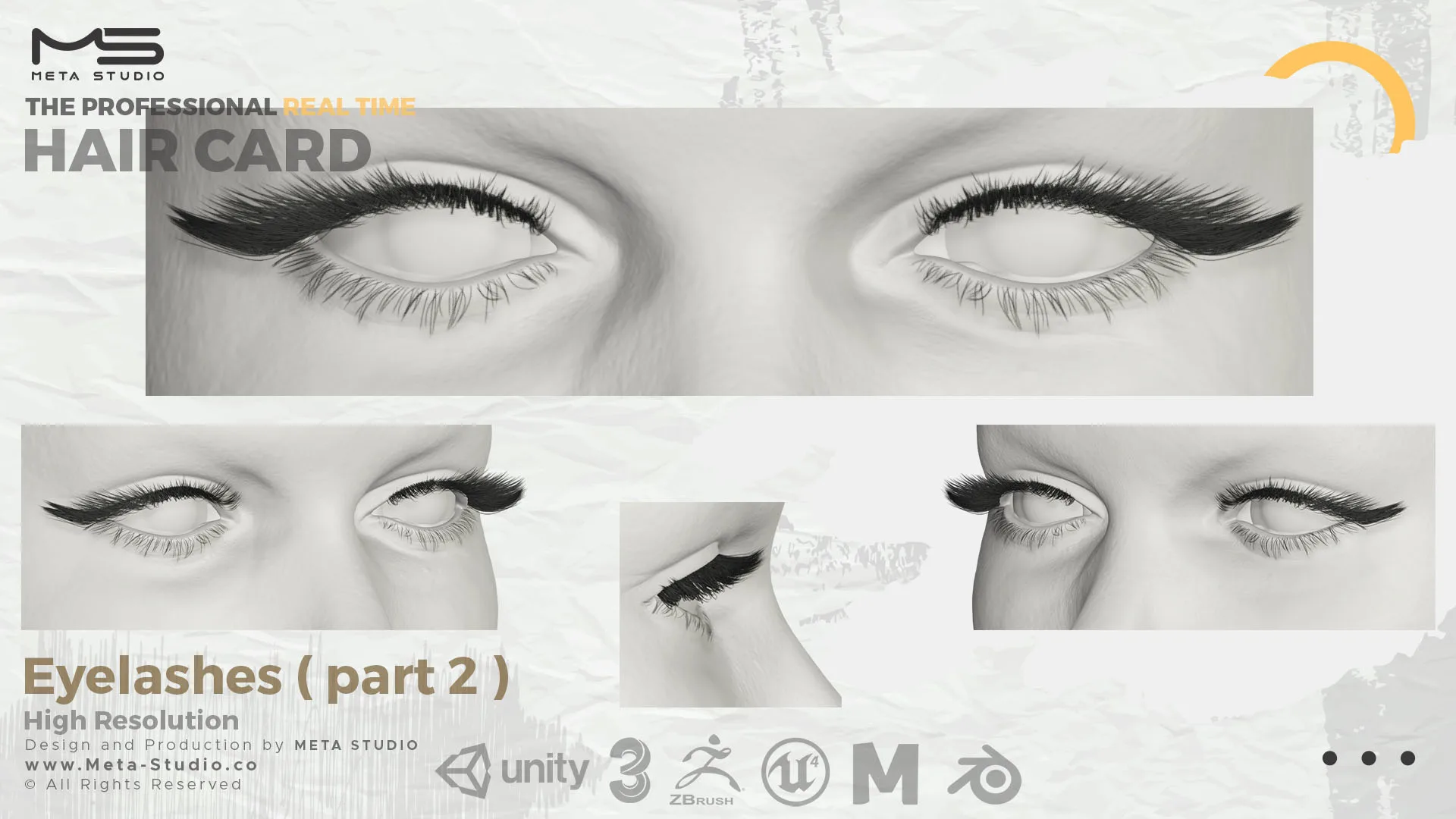 Eyelashes Part 2 - Professional Realtime Hair card