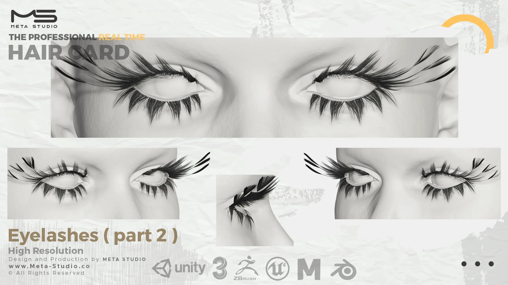 Eyelashes Part 2 - Professional Realtime Hair card