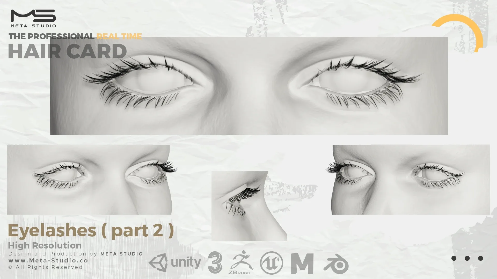 Eyelashes Part 2 - Professional Realtime Hair card