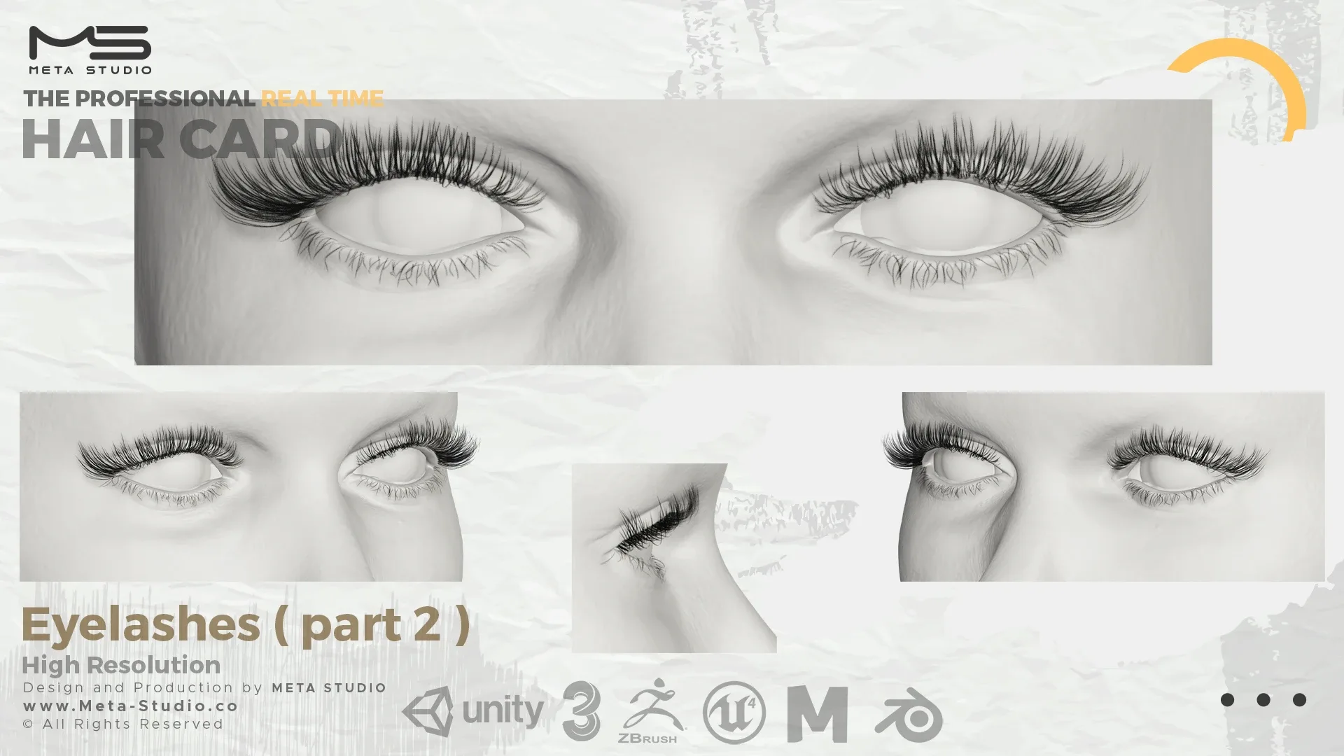 Eyelashes Part 2 - Professional Realtime Hair card