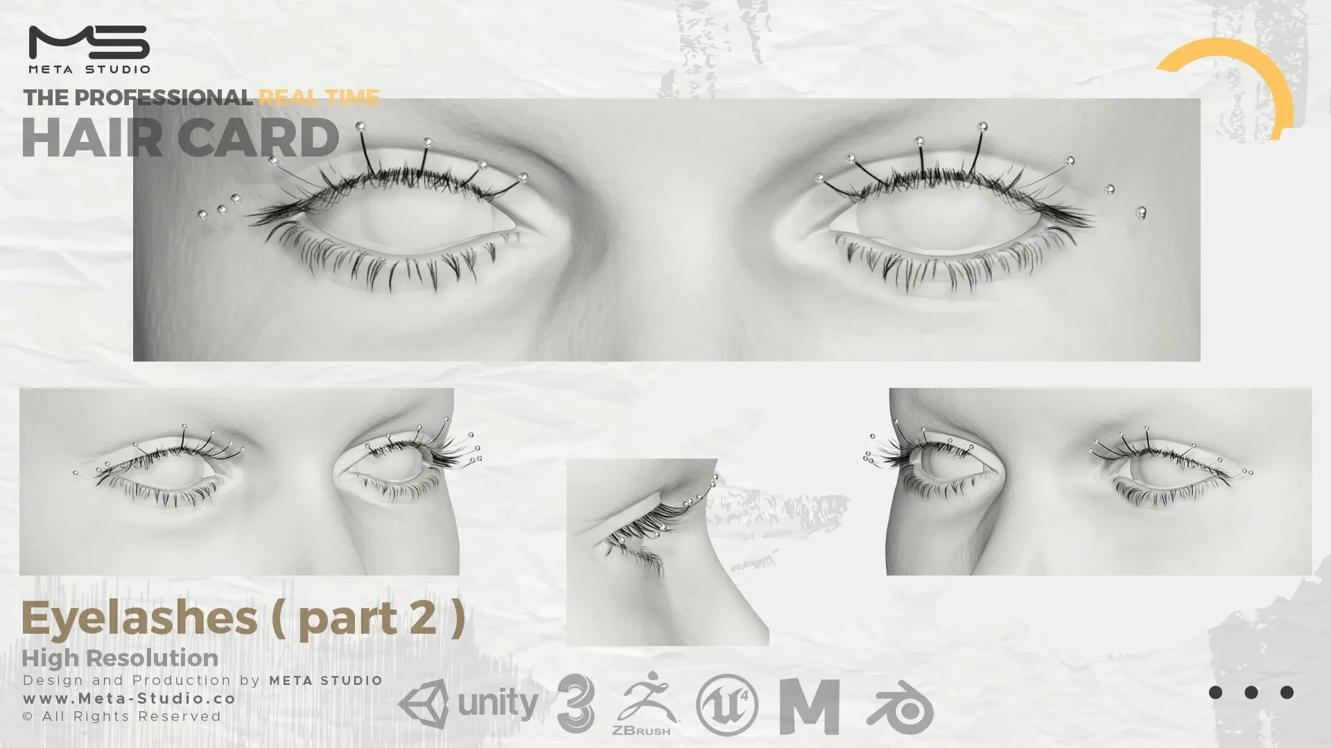 Eyelashes Part 2 - Professional Realtime Hair card