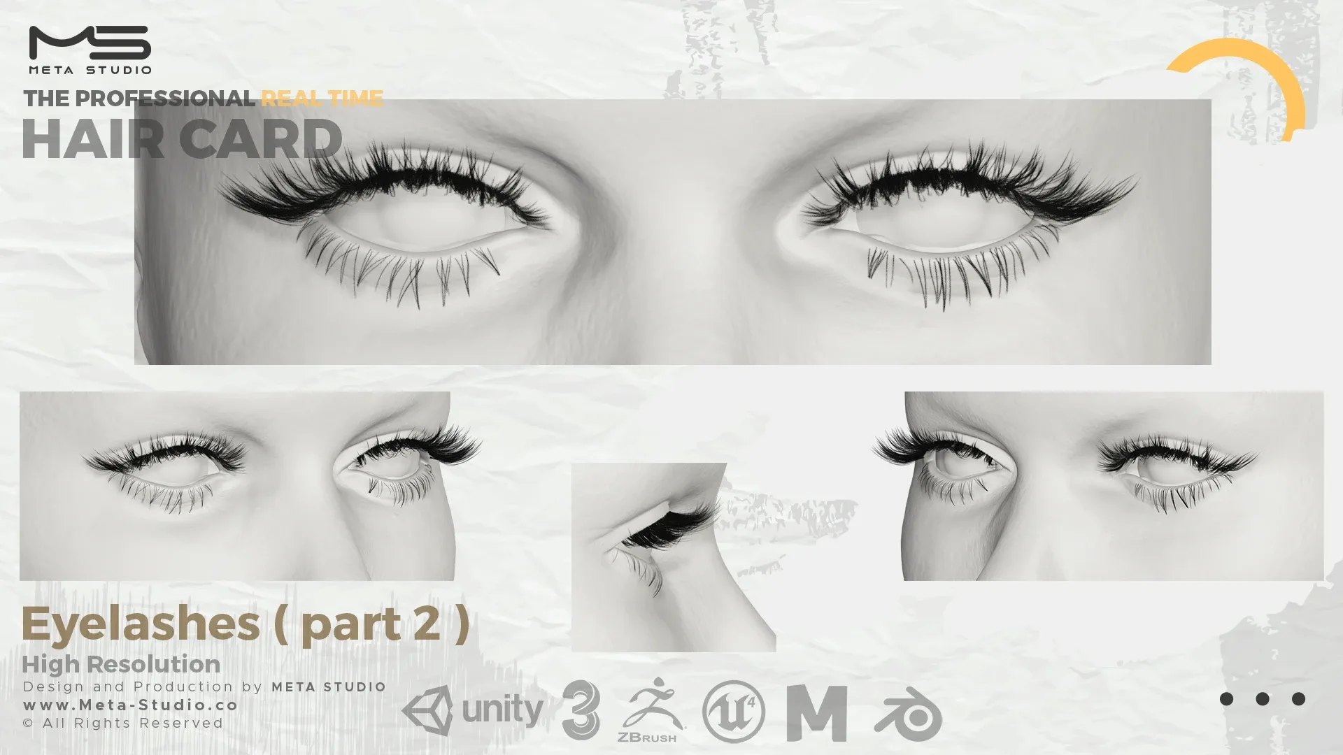 Eyelashes Part 2 - Professional Realtime Hair card