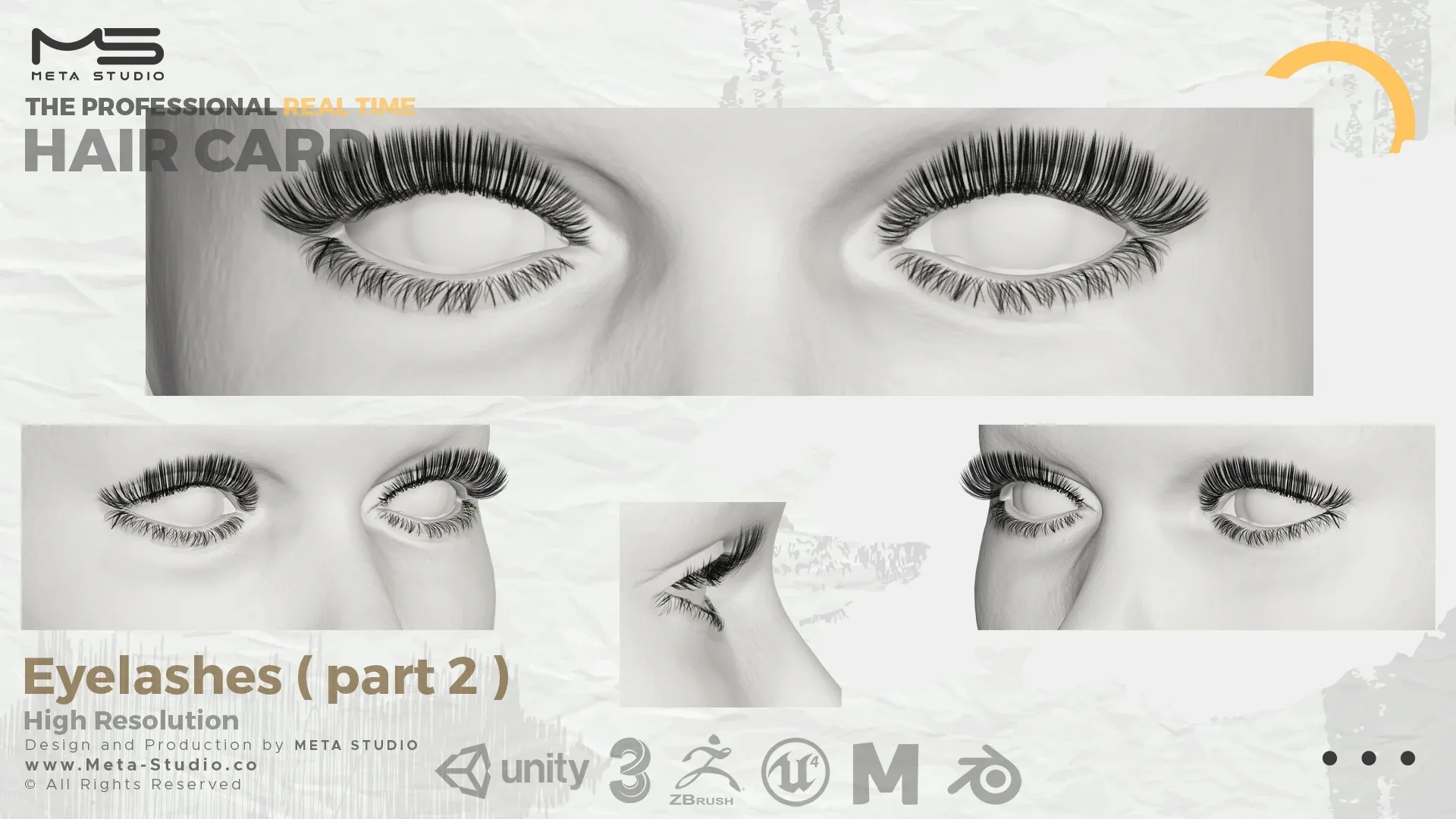 Eyelashes Part 2 - Professional Realtime Hair card