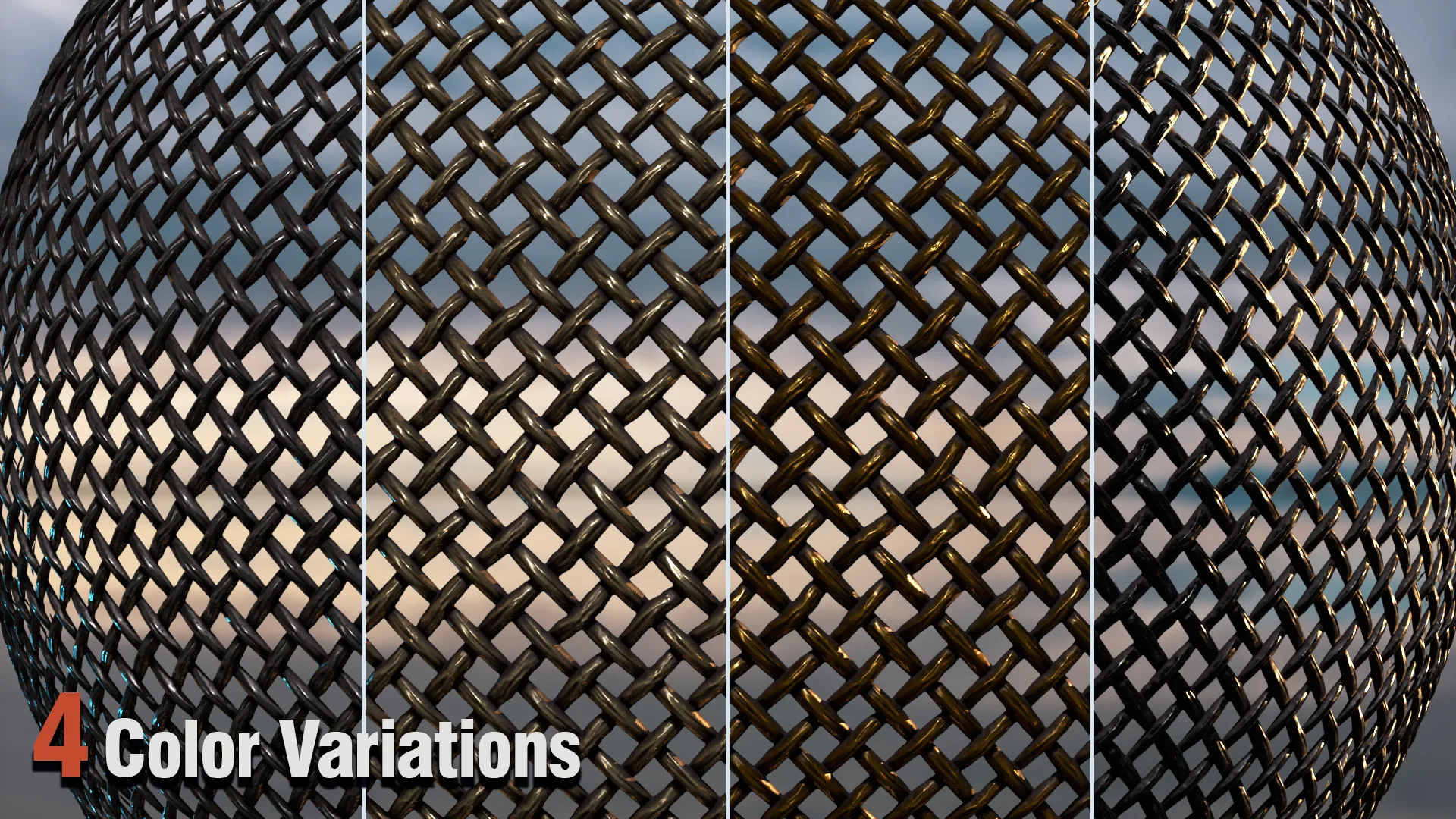 10 Wire Fence Textures + .SBSAR