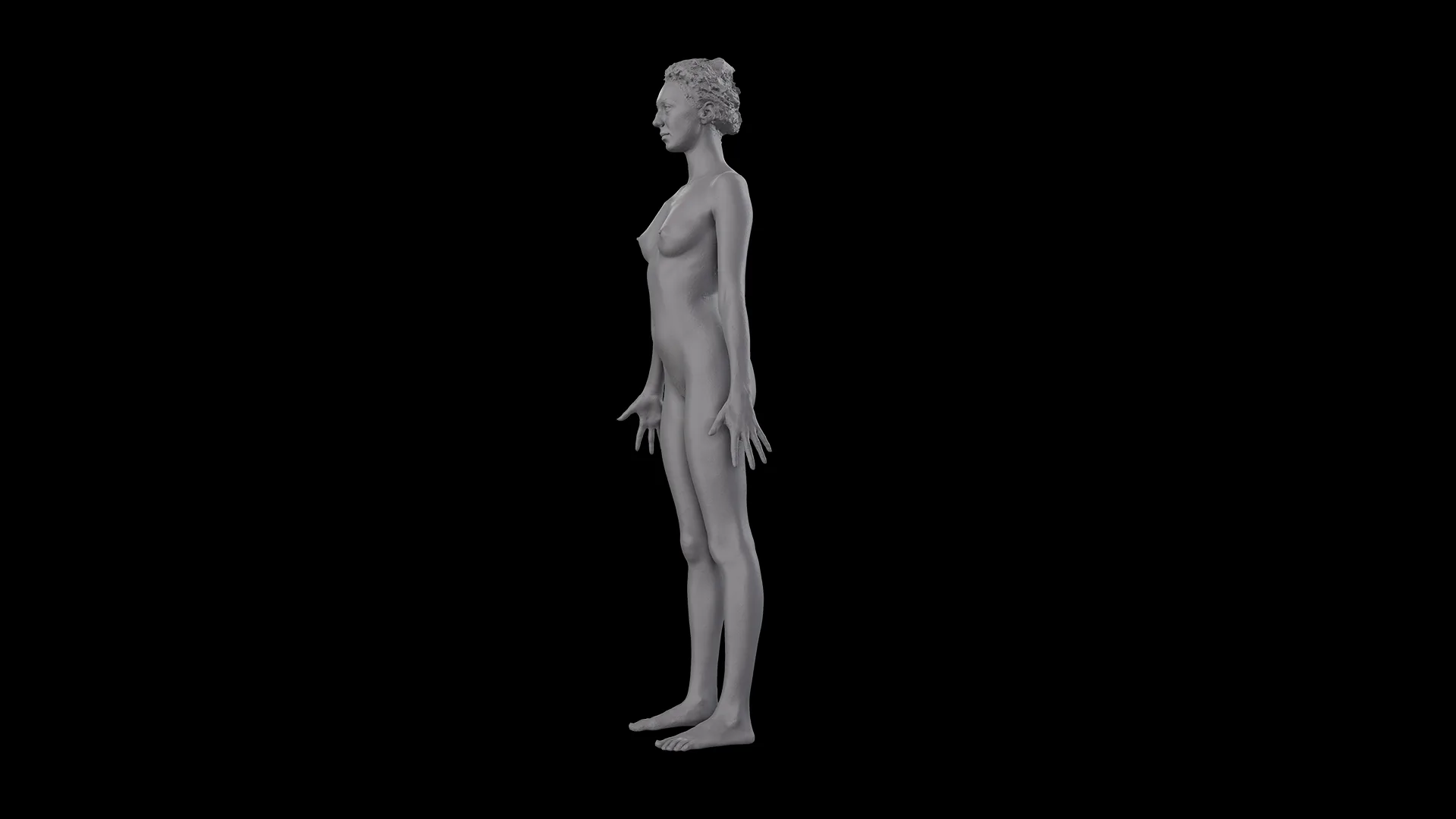 Cleaned A Pose Scan | 3D Model Isabella De Laa Nude