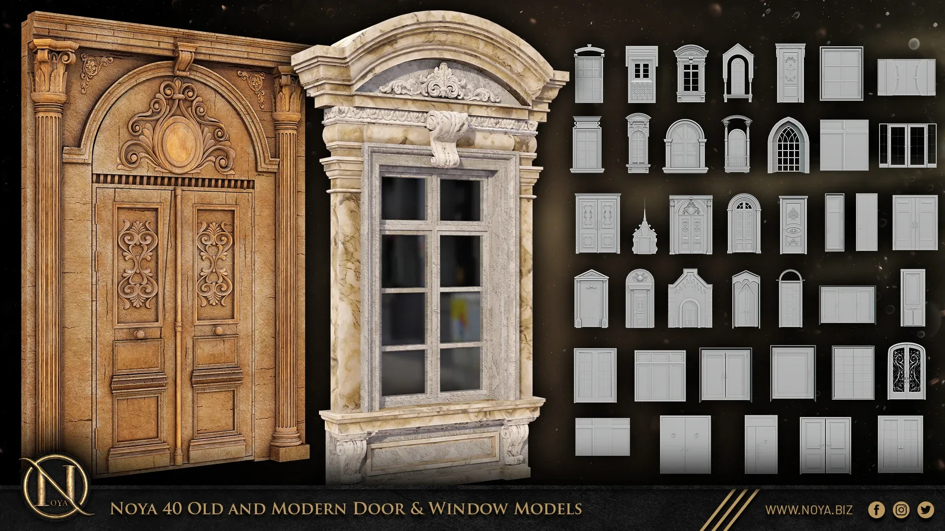 Noya 40 Old and Modern Door & Window Models